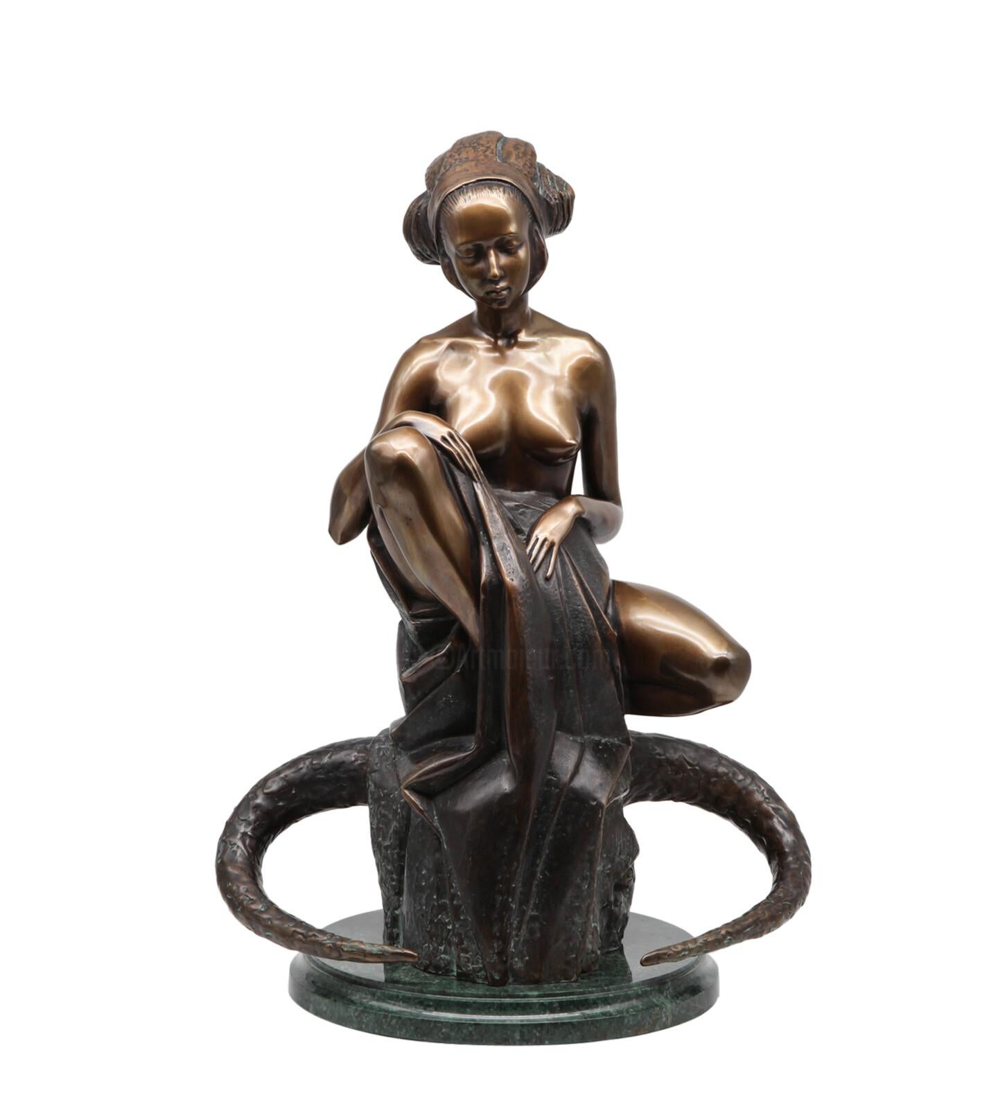 Volodymyr MYKYTENKO Figurative Sculpture - Abduction of Europe, Bronze Sculpture by Volodymyr Mykytenko, 1997