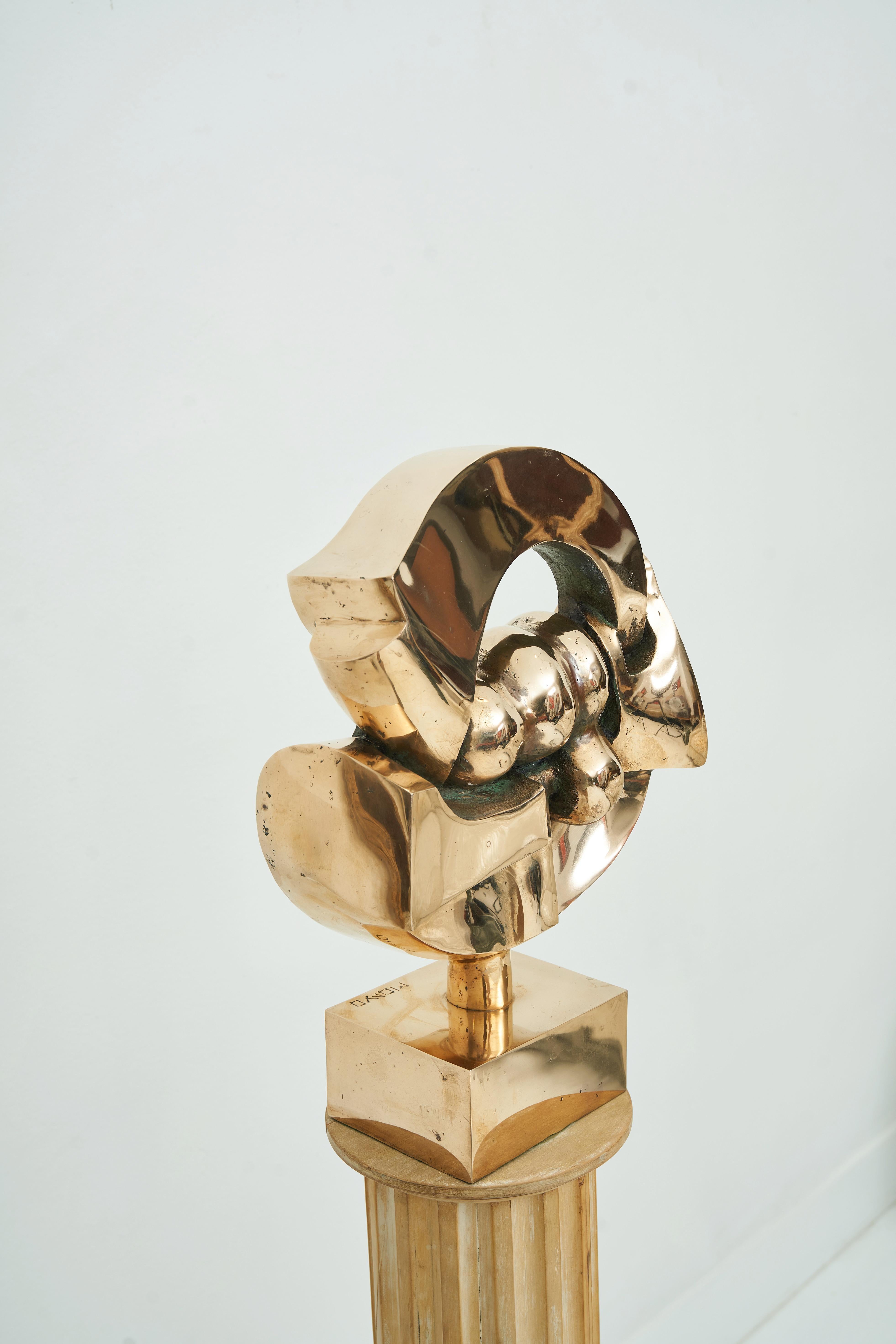 Escultura abstracta de bronce, Prince Monyo en venta 2