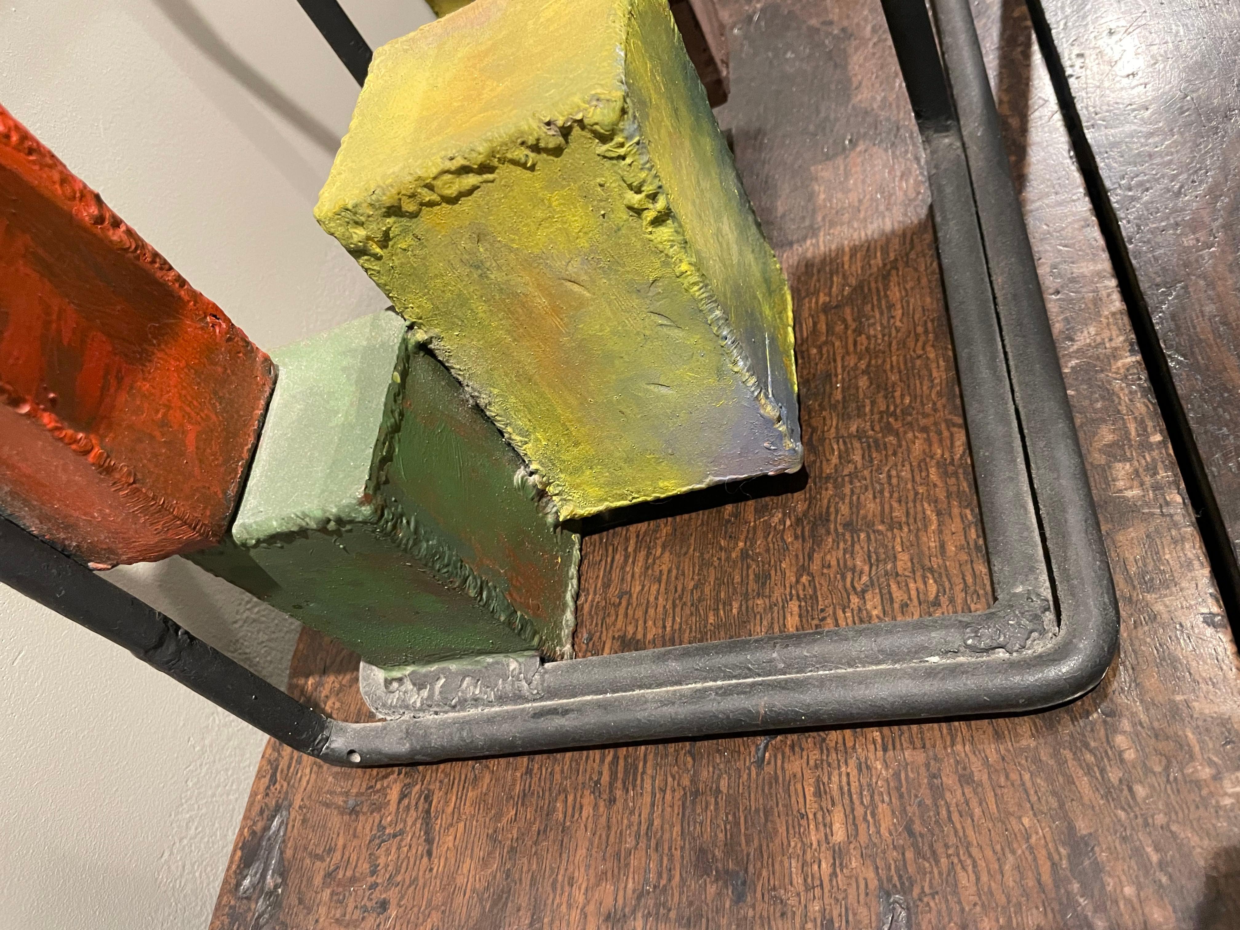 Scultura astratta di paesaggio urbano, metà del XX secolo in vendita 4