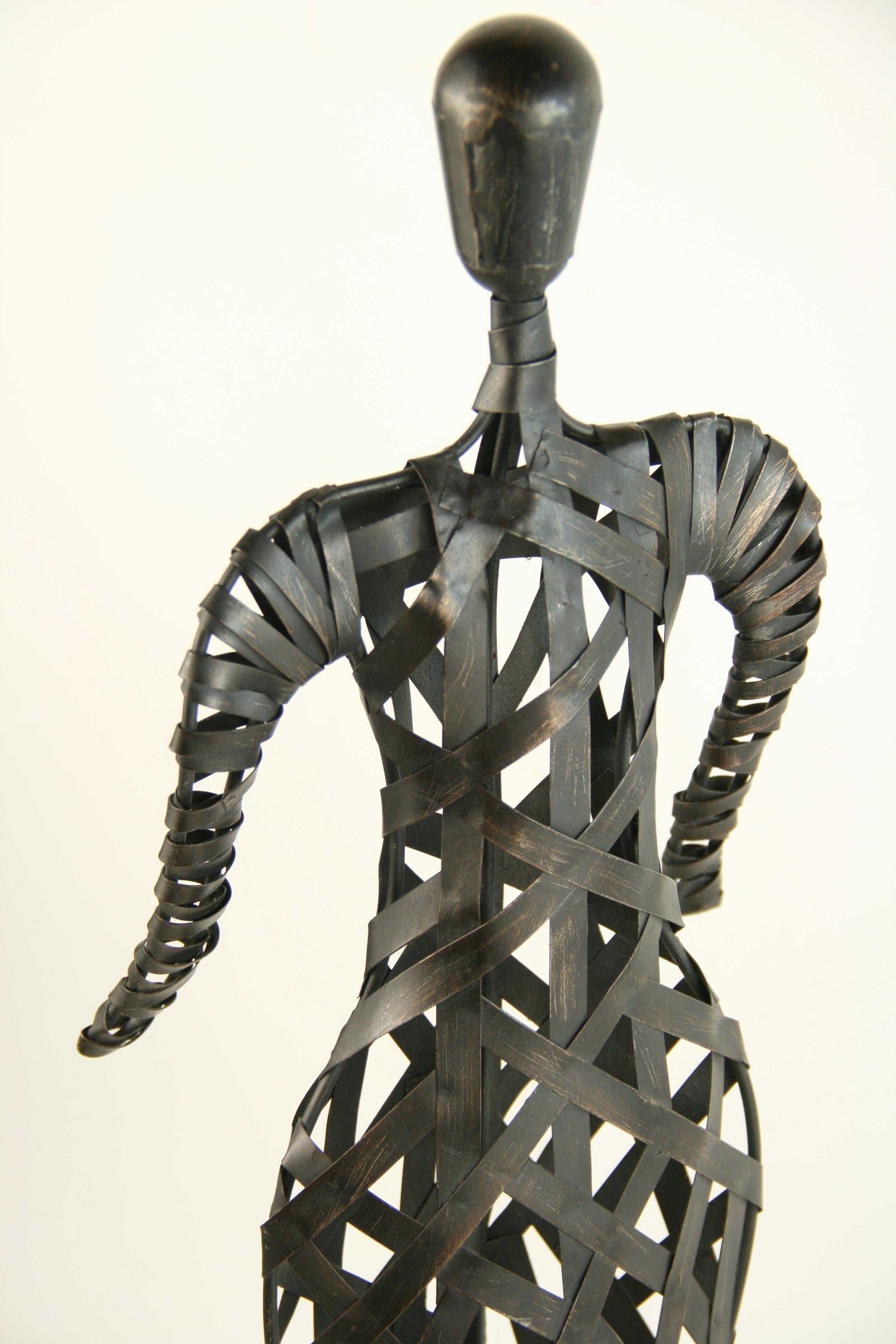 Abstract Metal Band Figural Sculpture 1
