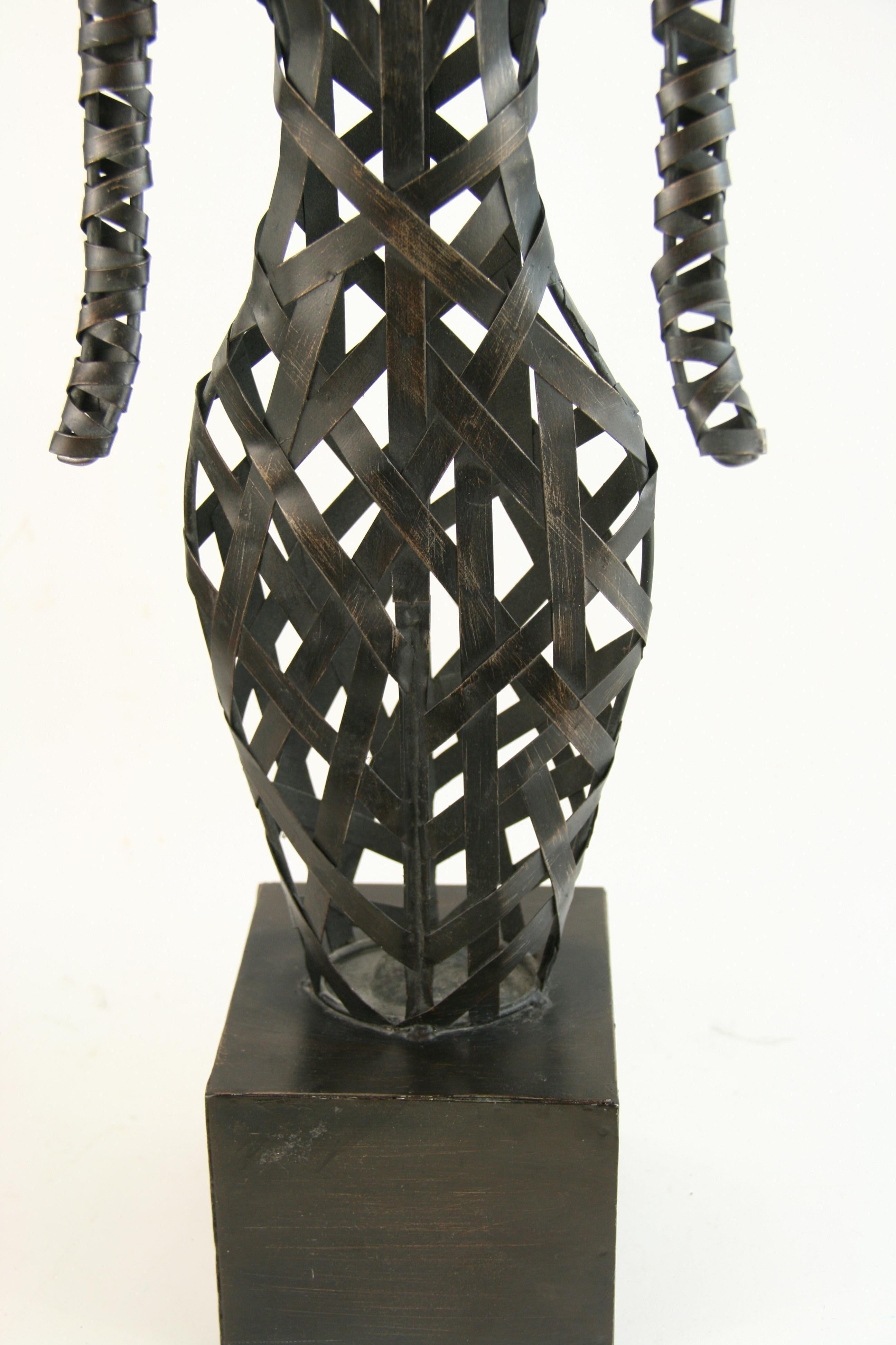 Abstract Metal Band Figural Sculpture 3