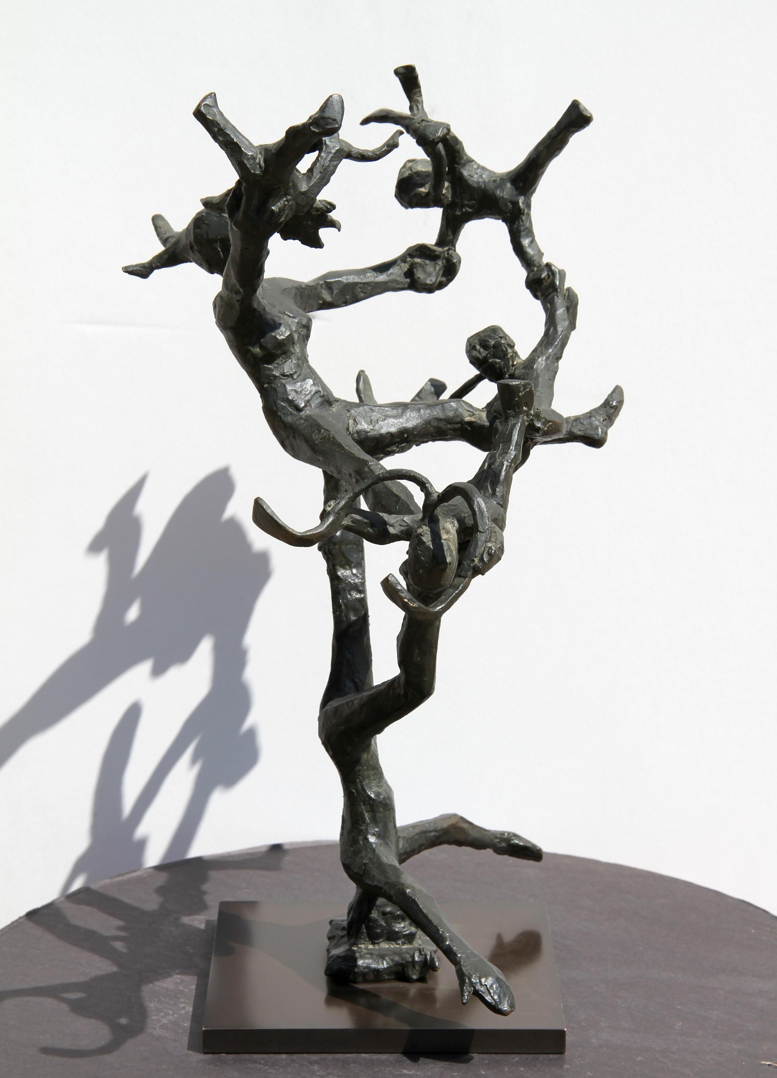 „“Akrobaten“, Bronze-Skulpturenschmuck, 1968 (Expressionismus), Sculpture, von Unknown