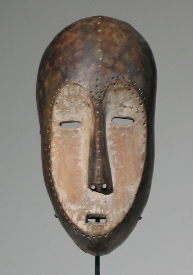 Unknown Figurative Sculpture - African Lega Mask