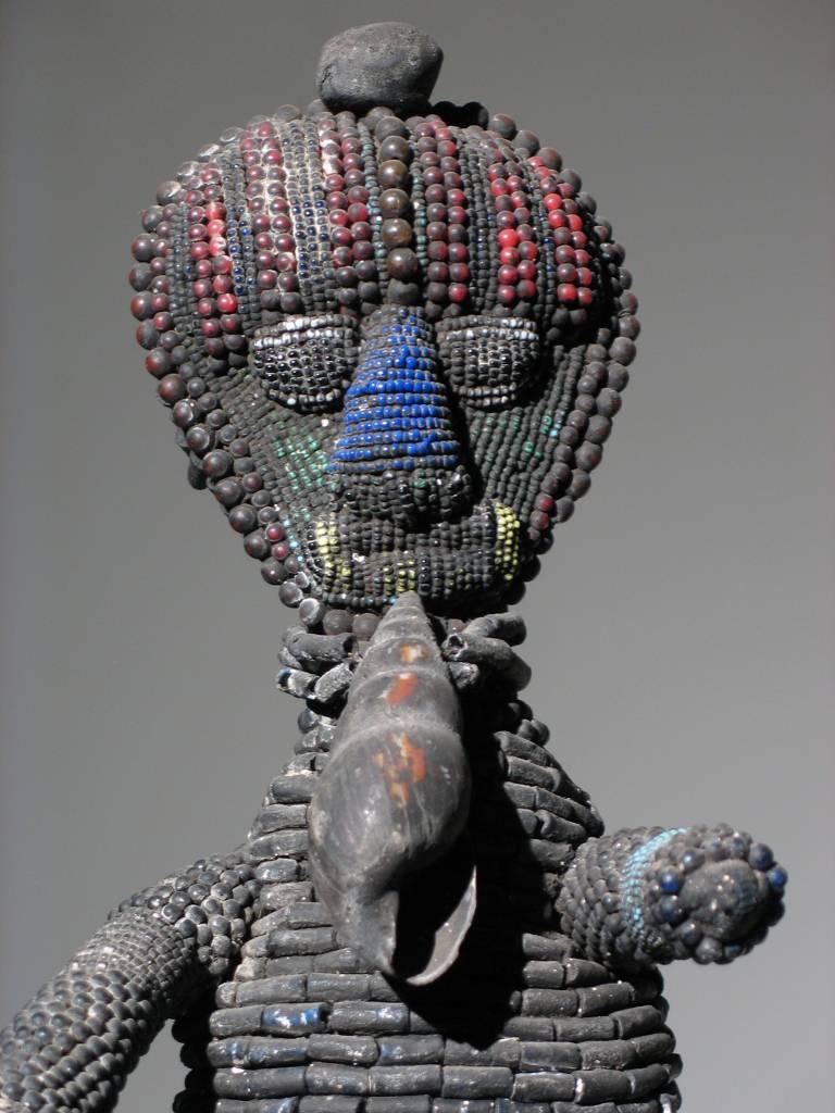 African Yoruba Beaded Horse and Rider 6