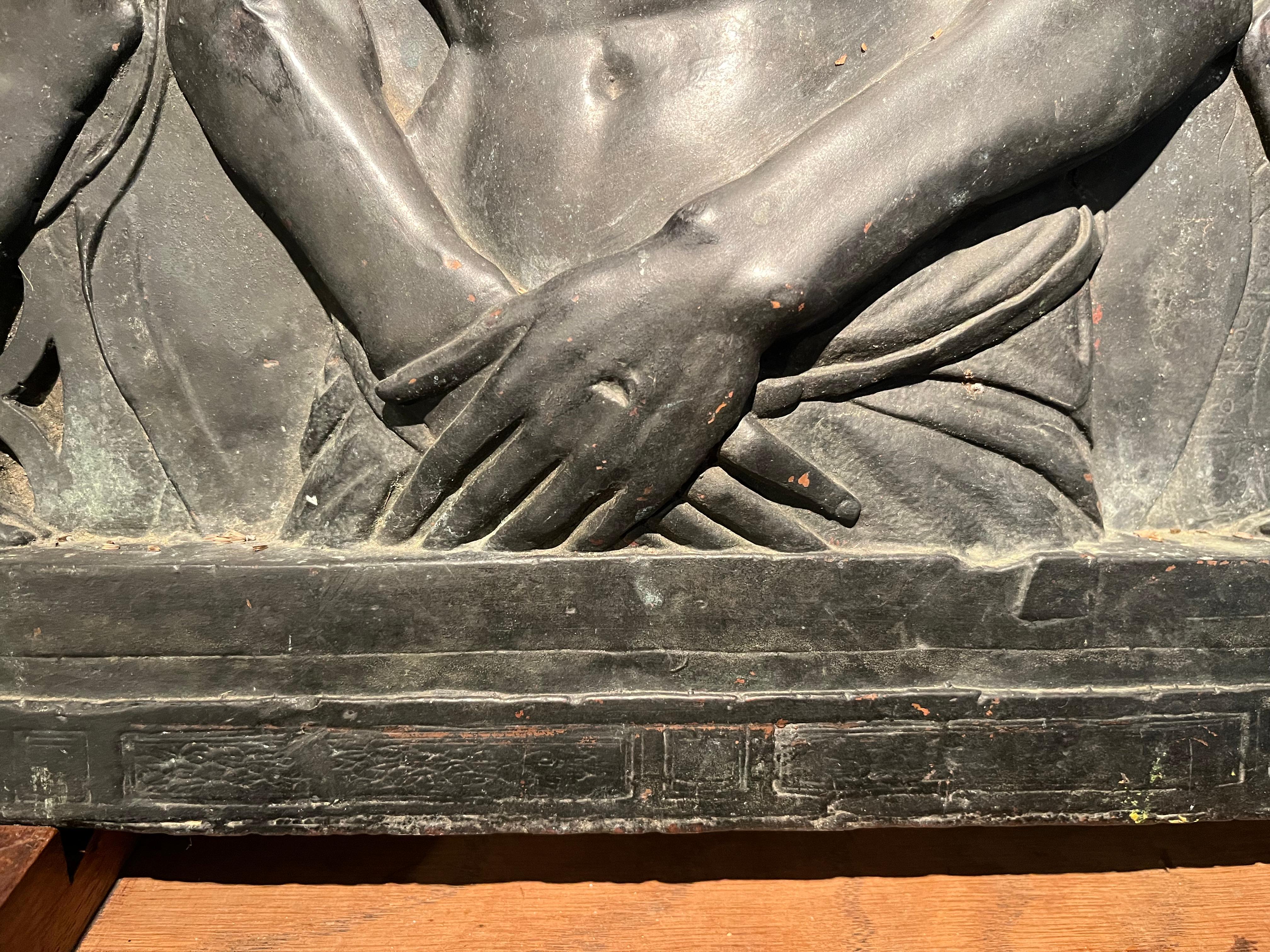 After Donatello - Cristo Morto - Renaissance Sculpture by Unknown