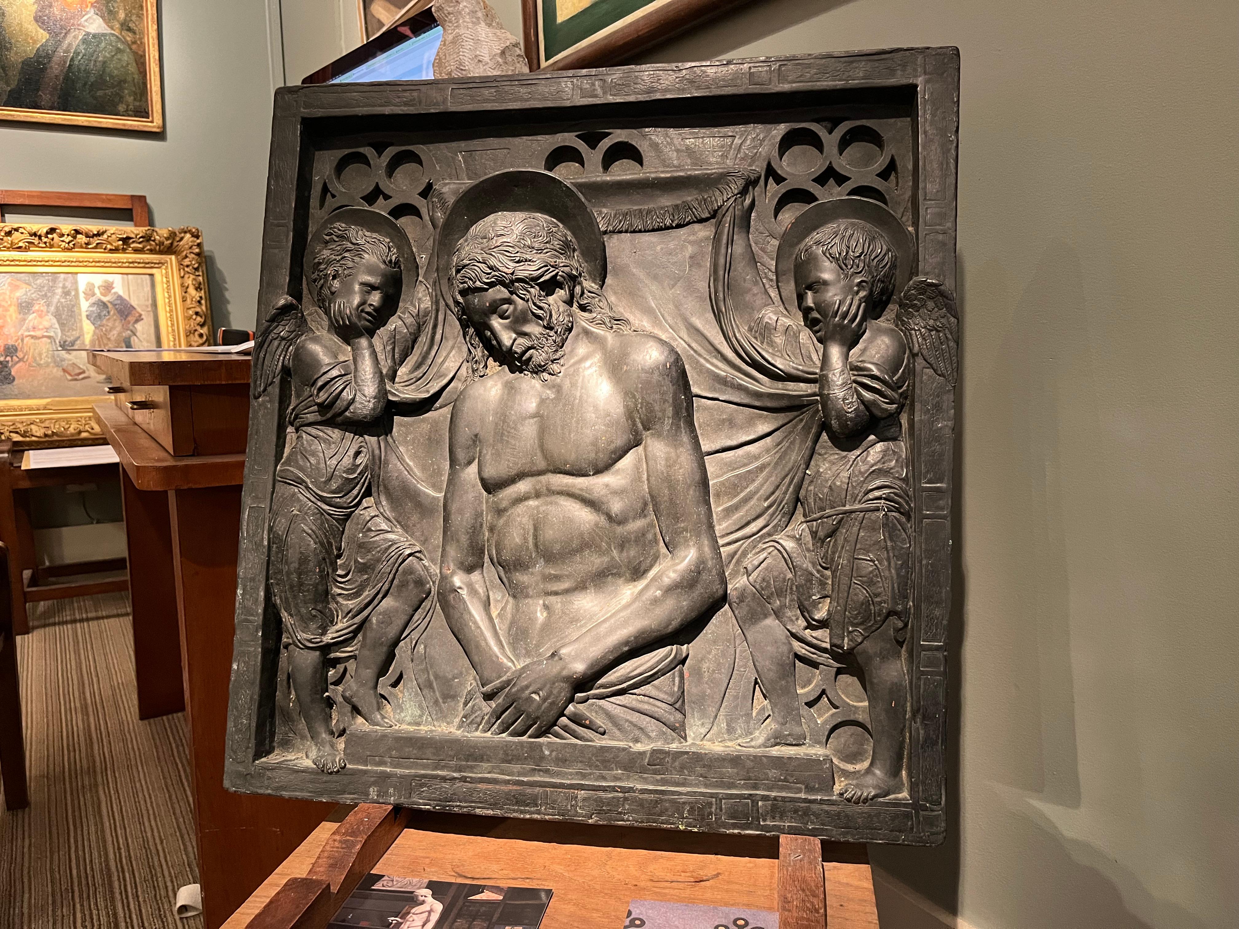 Unknown Figurative Sculpture - After Donatello - Cristo Morto