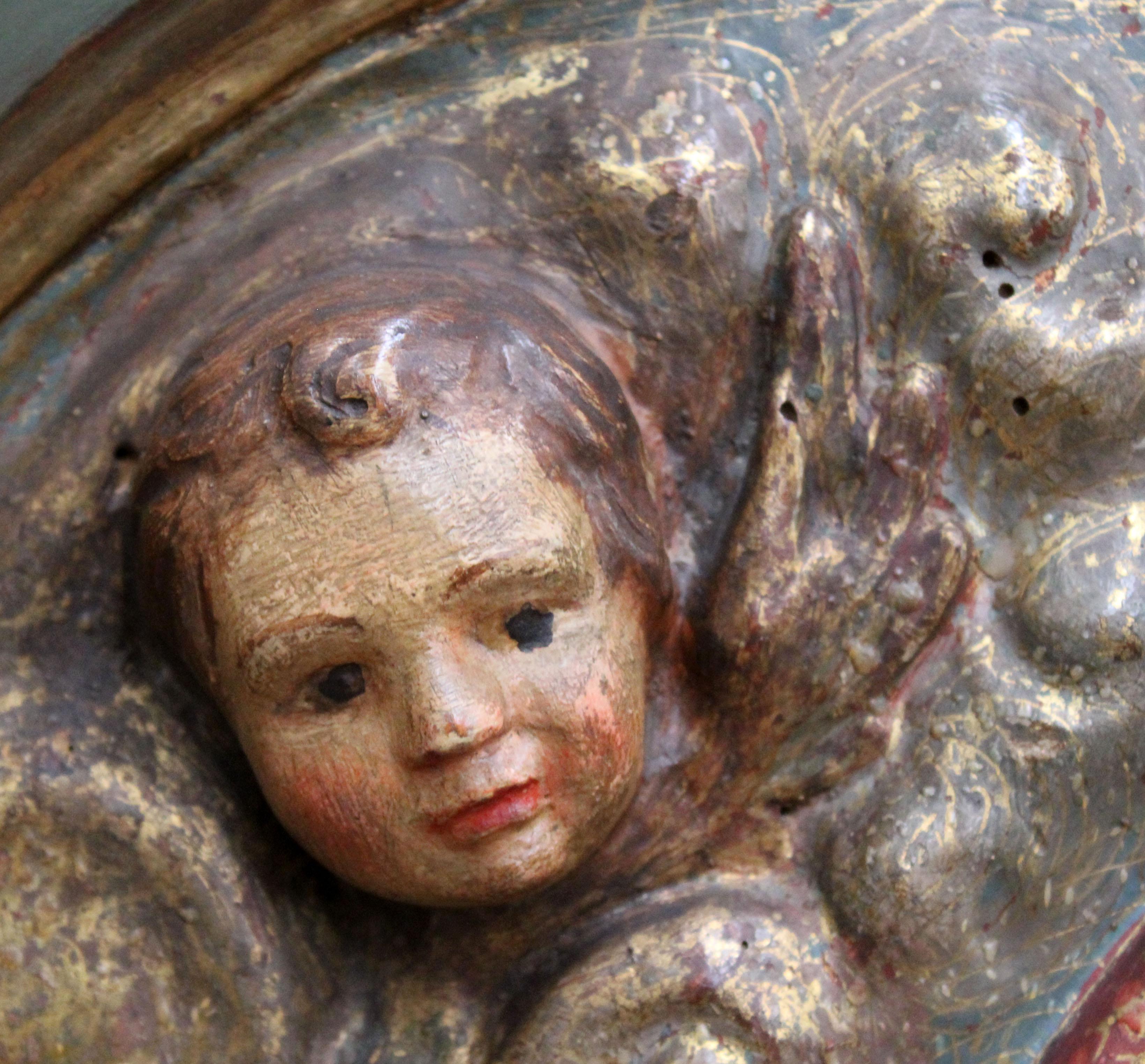Agnus dei - Puerta de sagrario - Siglo XVII - Sculpture Barocco di Unknown