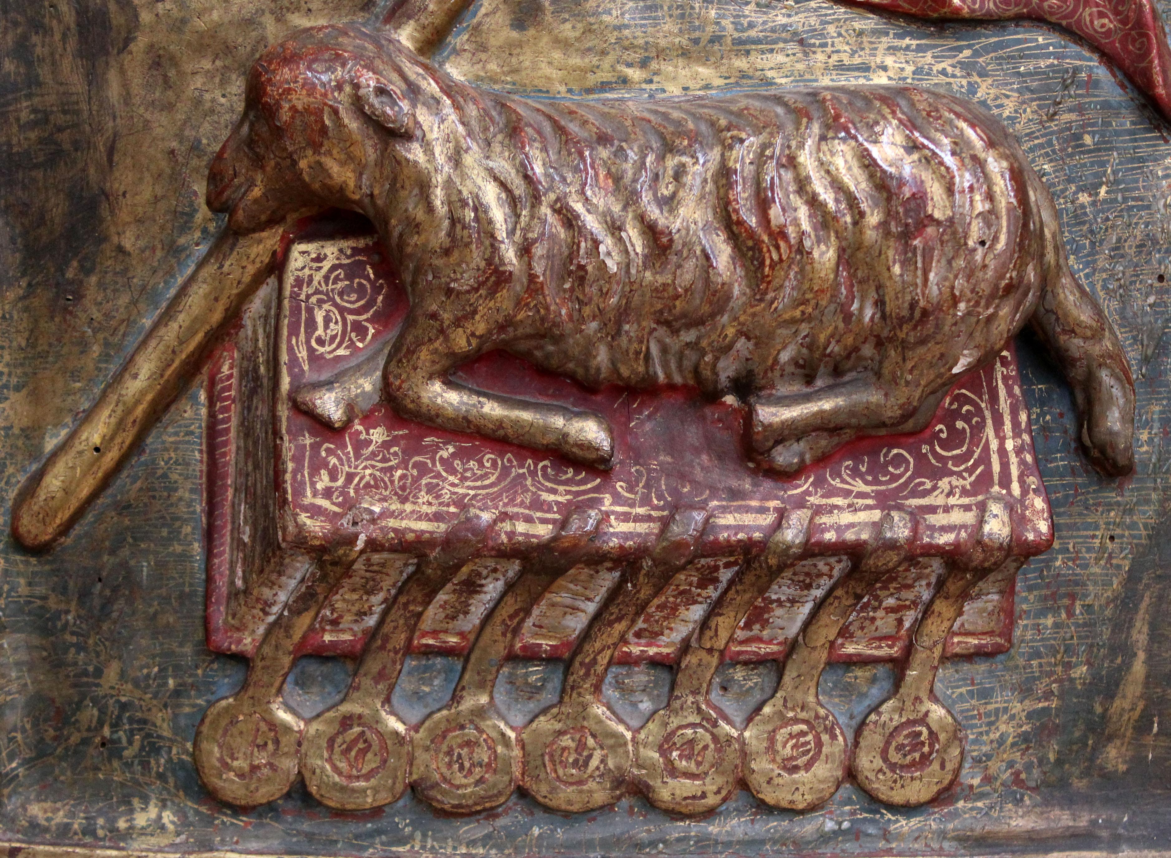 Agnus dei - Puerta de sagrario - Siglo XVII in vendita 1