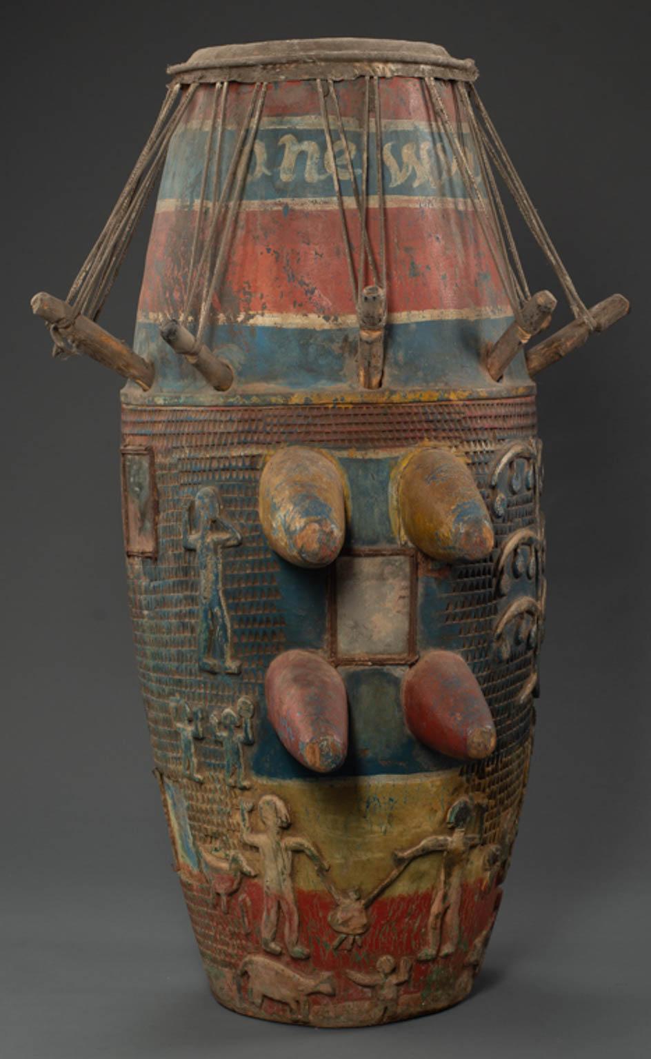 Akan Drum - Sculpture by Unknown