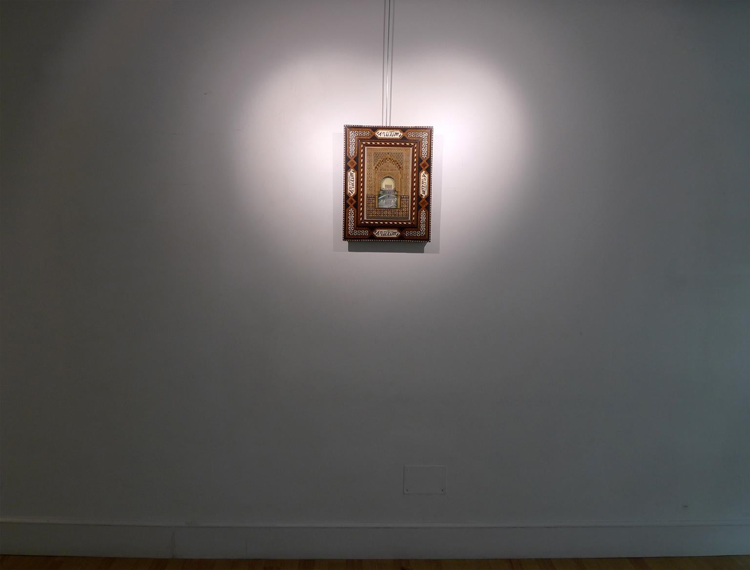 Plaque modèle en facart de l'Alhambra, début du 20e siècle, plaque en stuc polychromé en vente 4