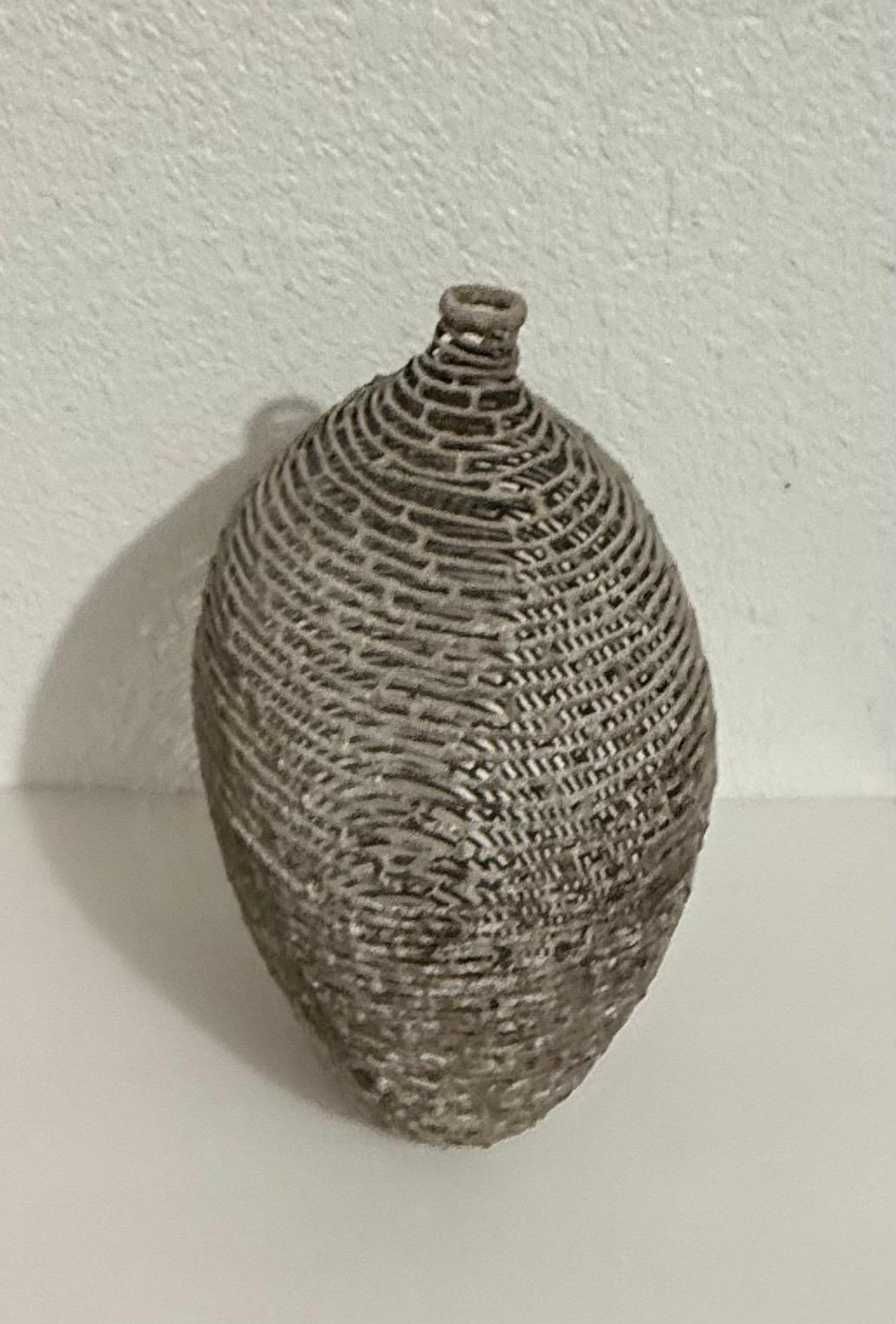American Craft Studio Handmade Sculpture Welded Bronze Kinetic Vessel Op Art For Sale 12