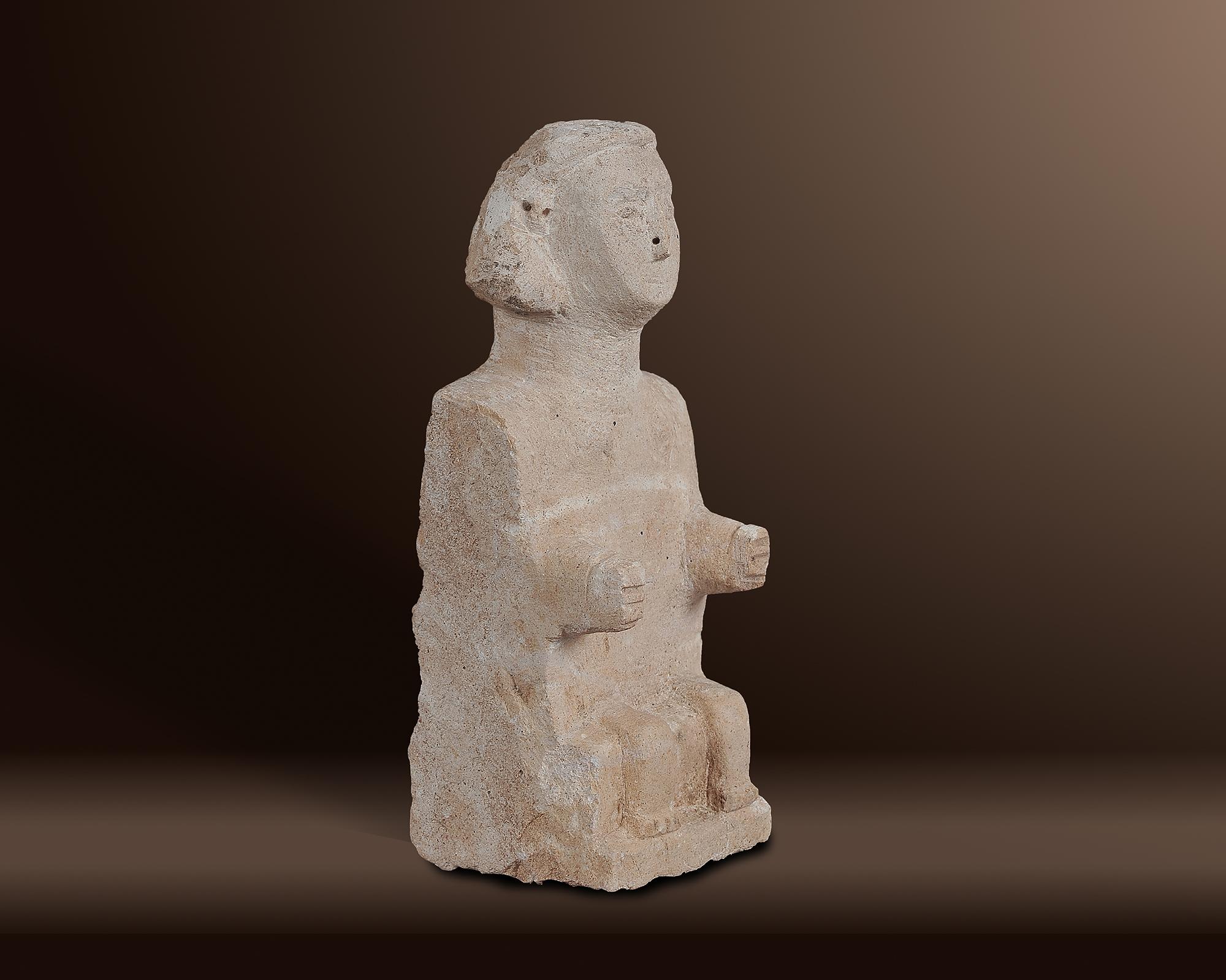 Ancient Deity - Sculpture by Unknown