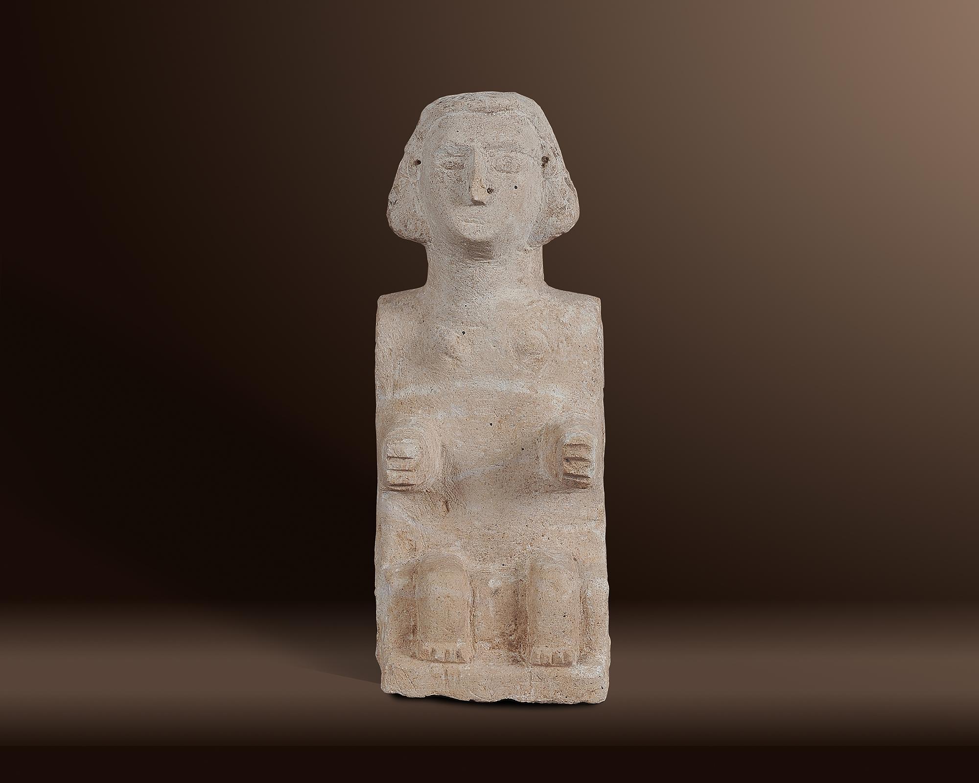 Unknown Figurative Sculpture - Ancient Deity