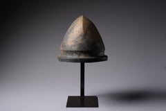 Ancient Etruscan Bronze Negau Helmet