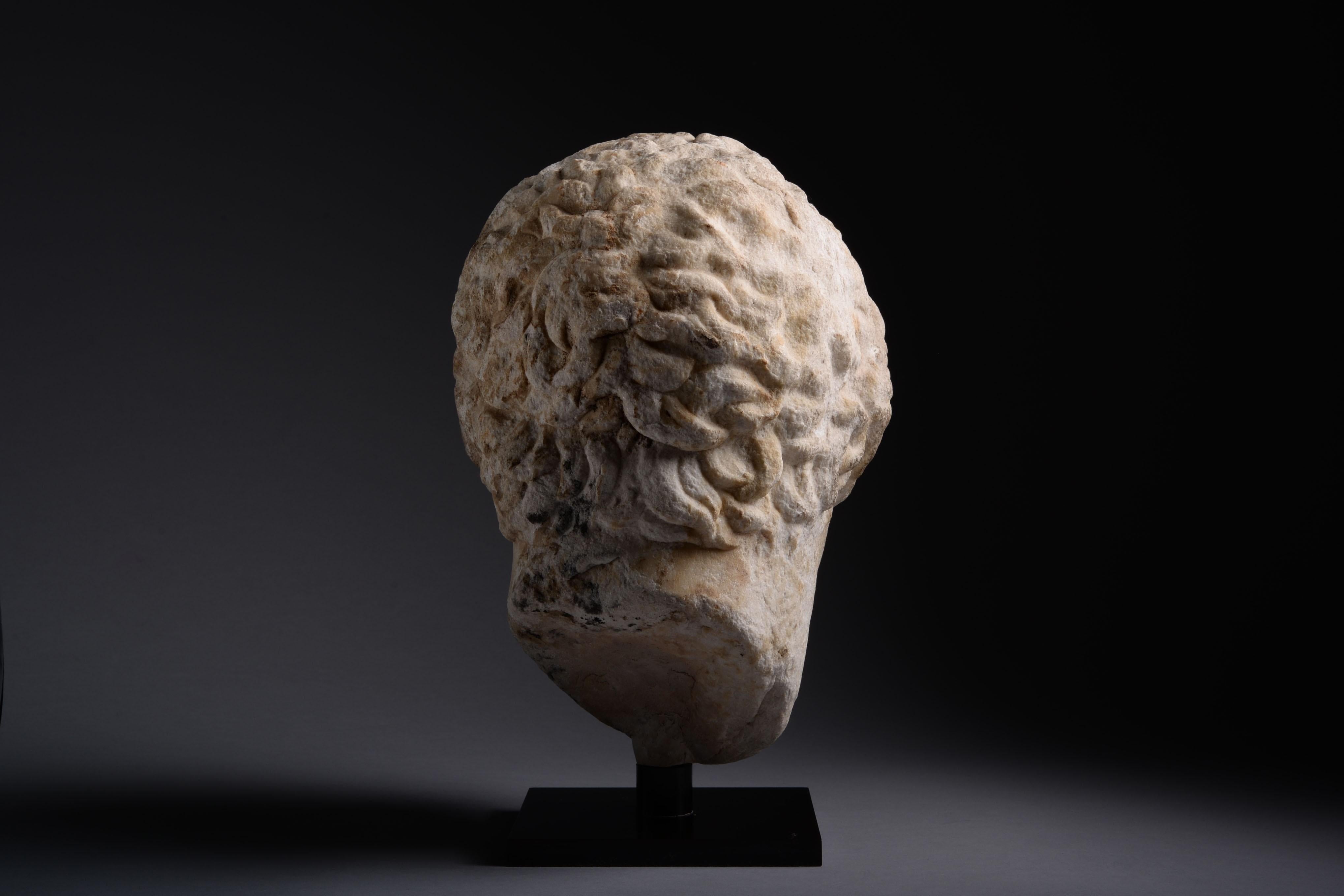 ancient head sculptures