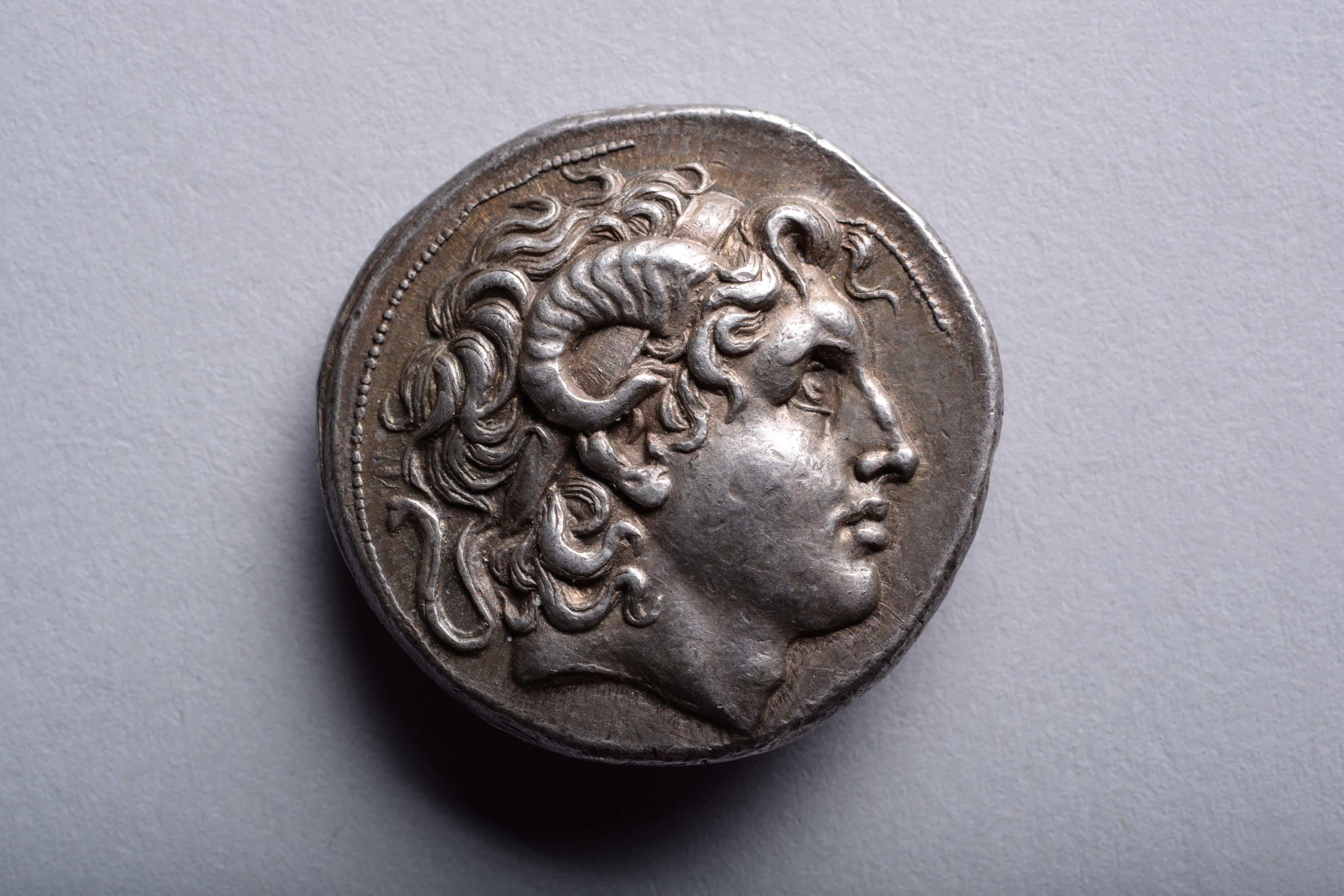 coin with head of alexander