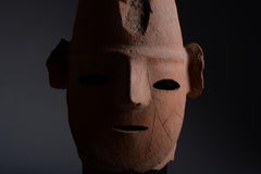 Hervorragender antiker japanischer Haniwa-Kopf