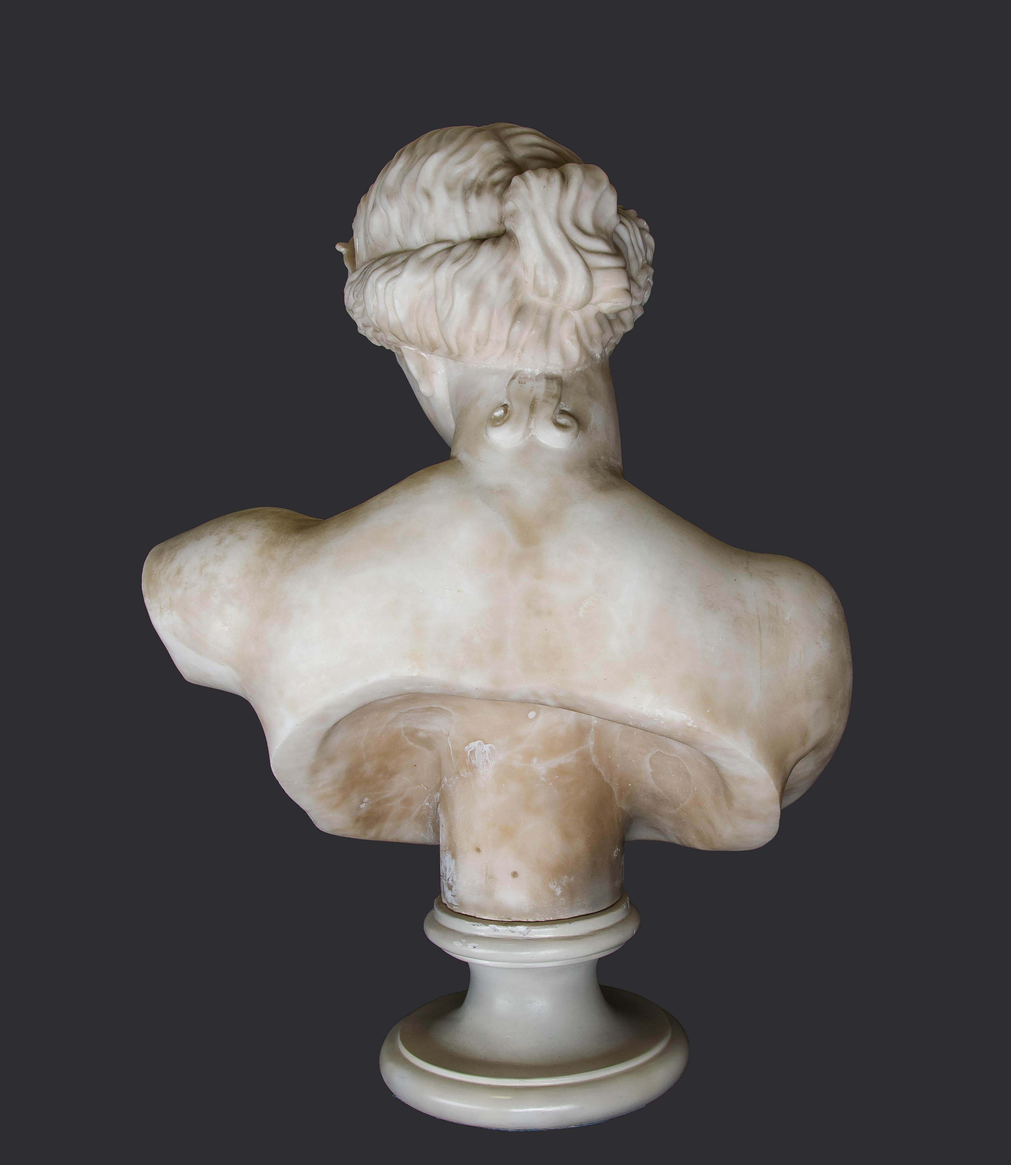 Ancient Marble Bust of Aphrodite - Italy - 19th Century - Brown Figurative Sculpture by Unknown