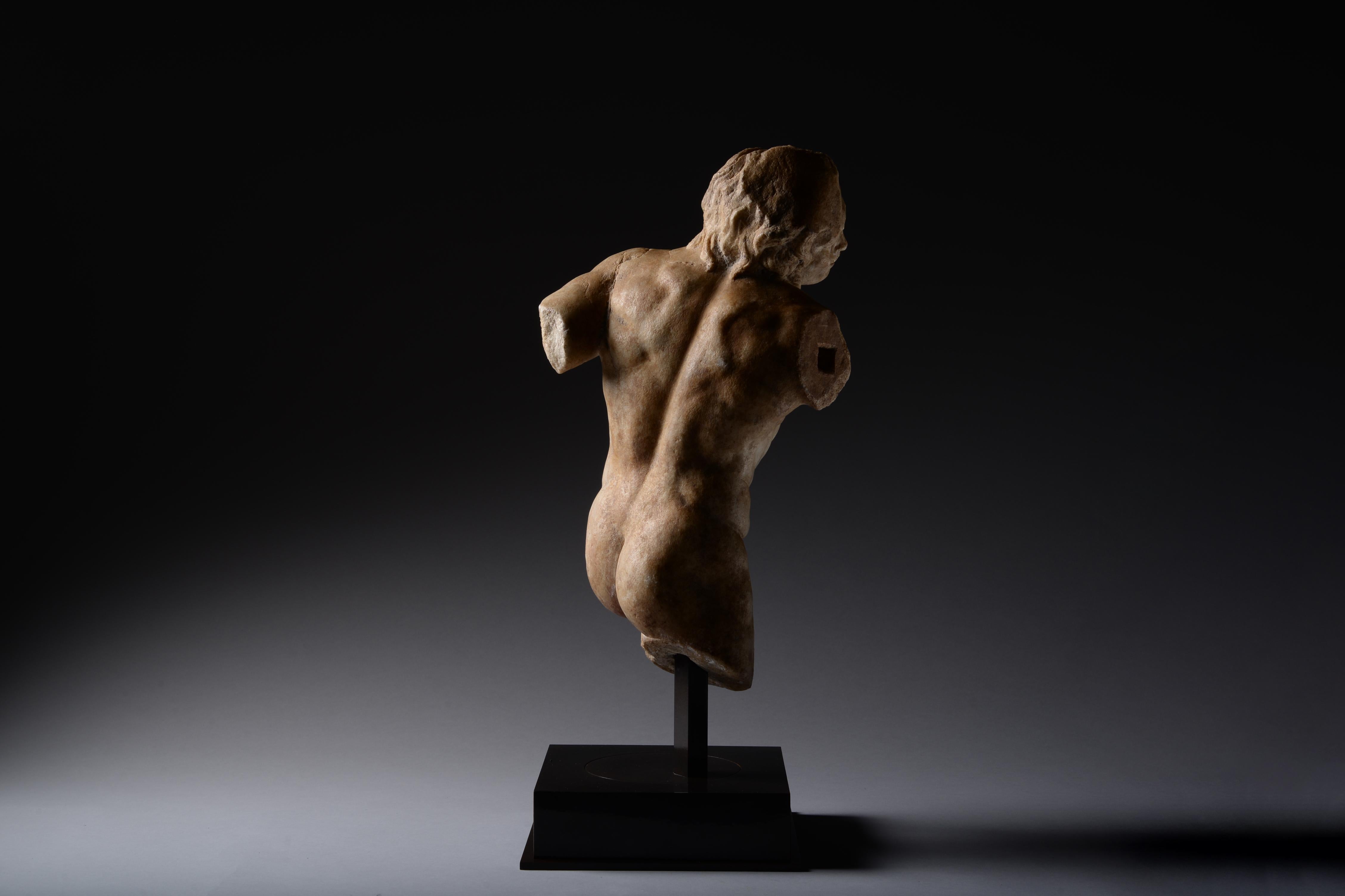 ancient satyr statue