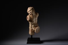Ancient Roman Marble Statue of a Dancing Satyr