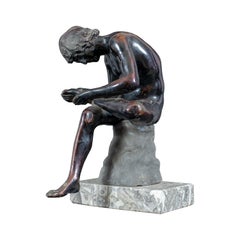 Ancient style Italian sculptor - Late 18th century figure sculpture - Spinario