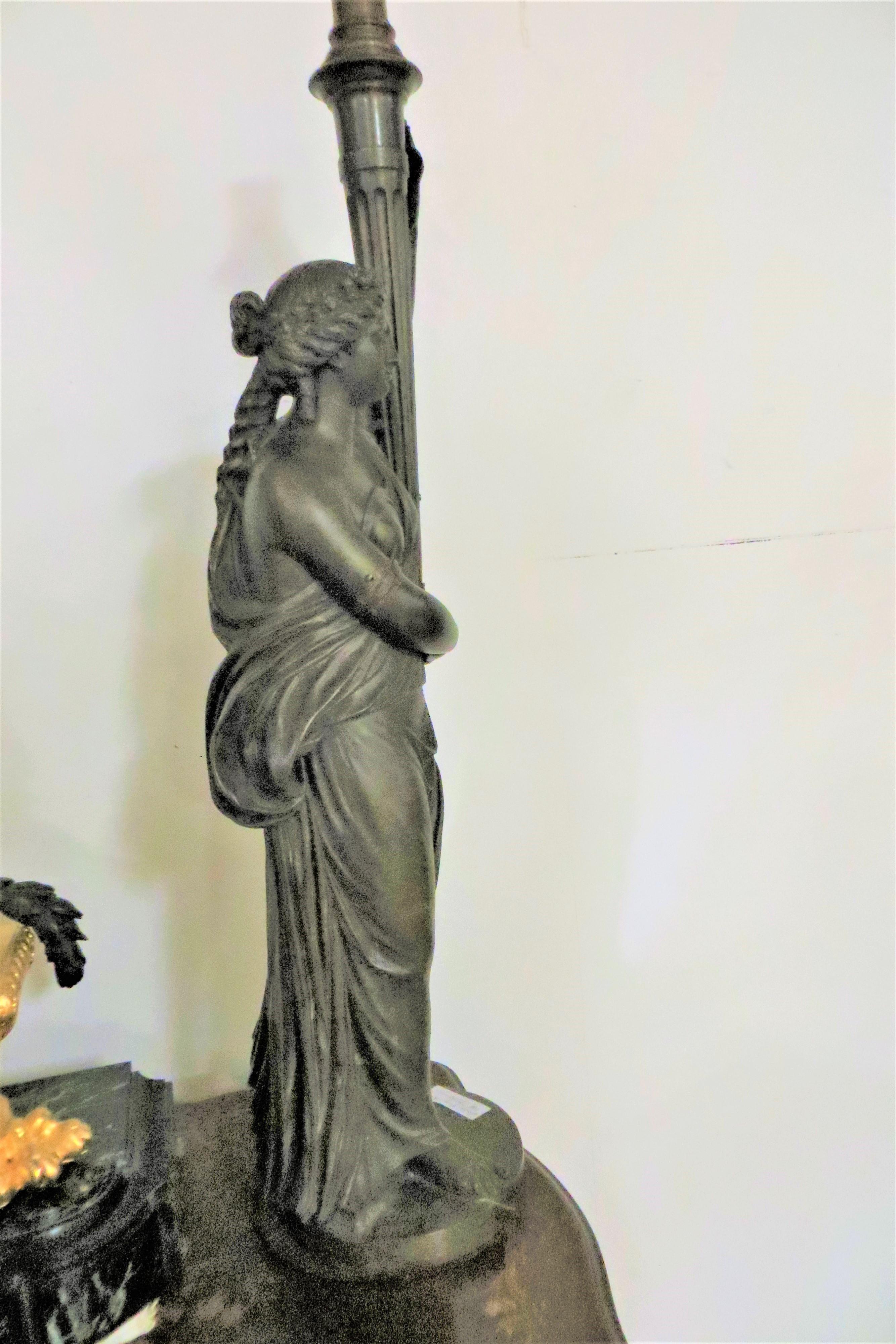 lady lamp statue