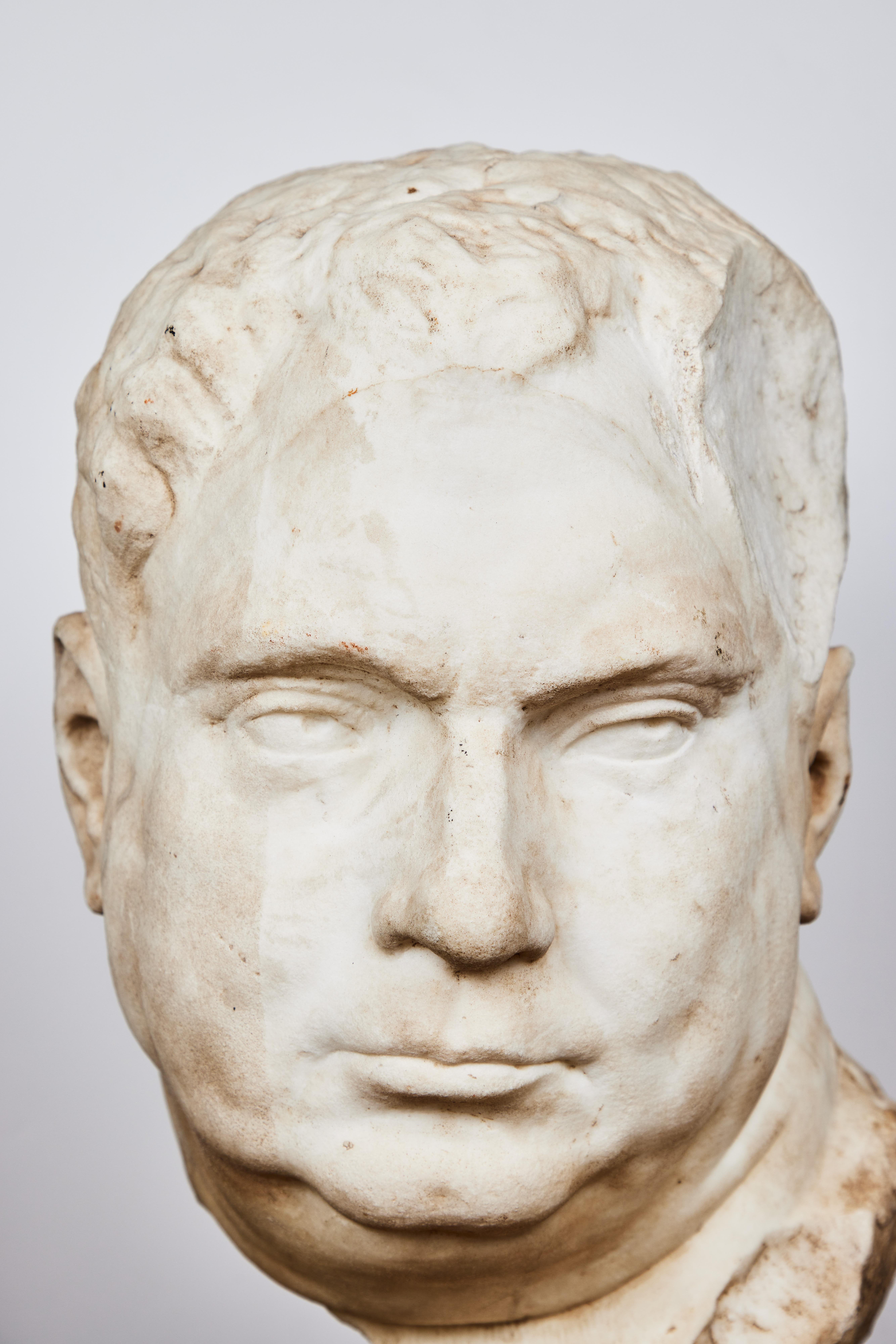 Antique Bust of Roman Emperor Vitellius For Sale 1