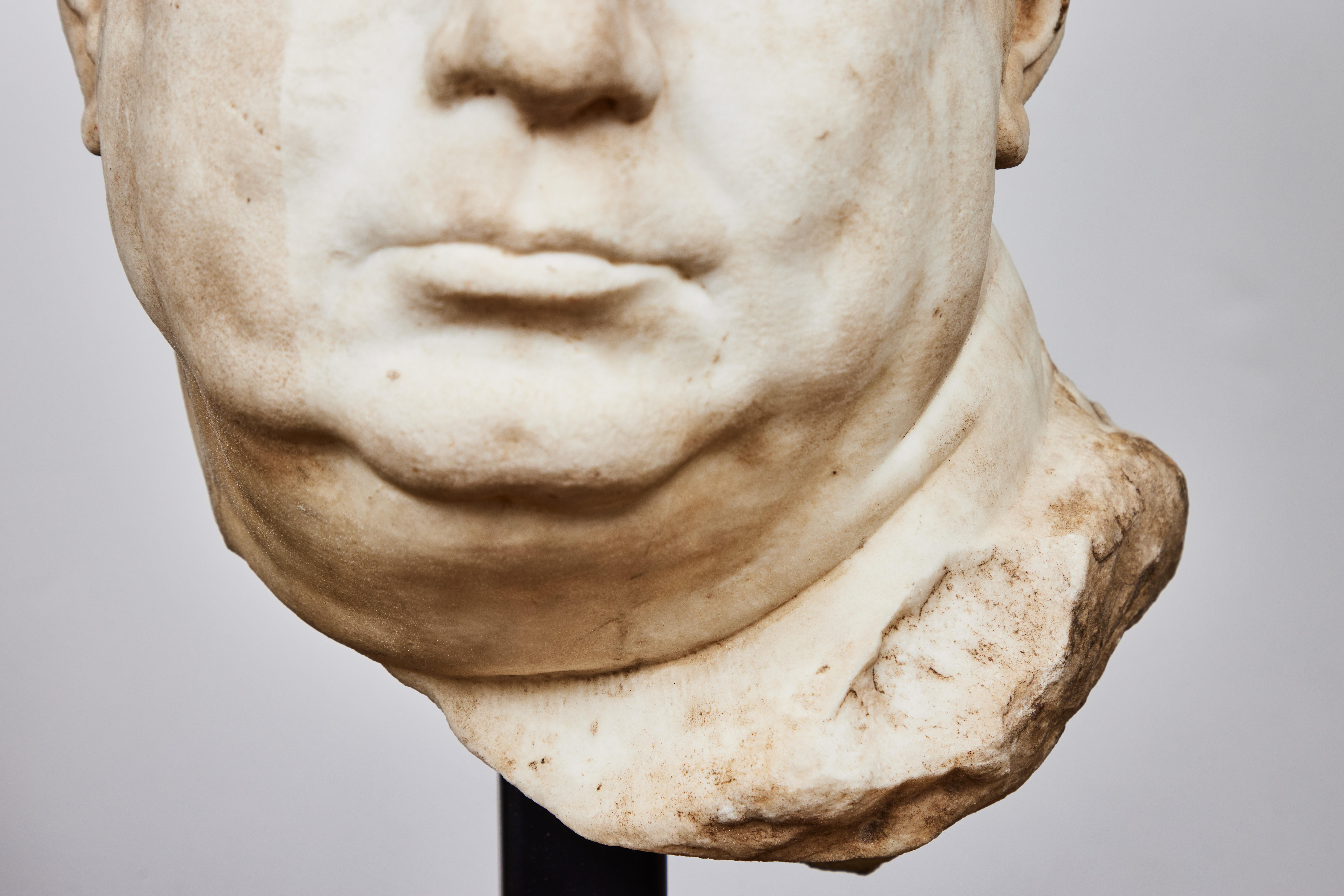 Antique Bust of Roman Emperor Vitellius For Sale 2