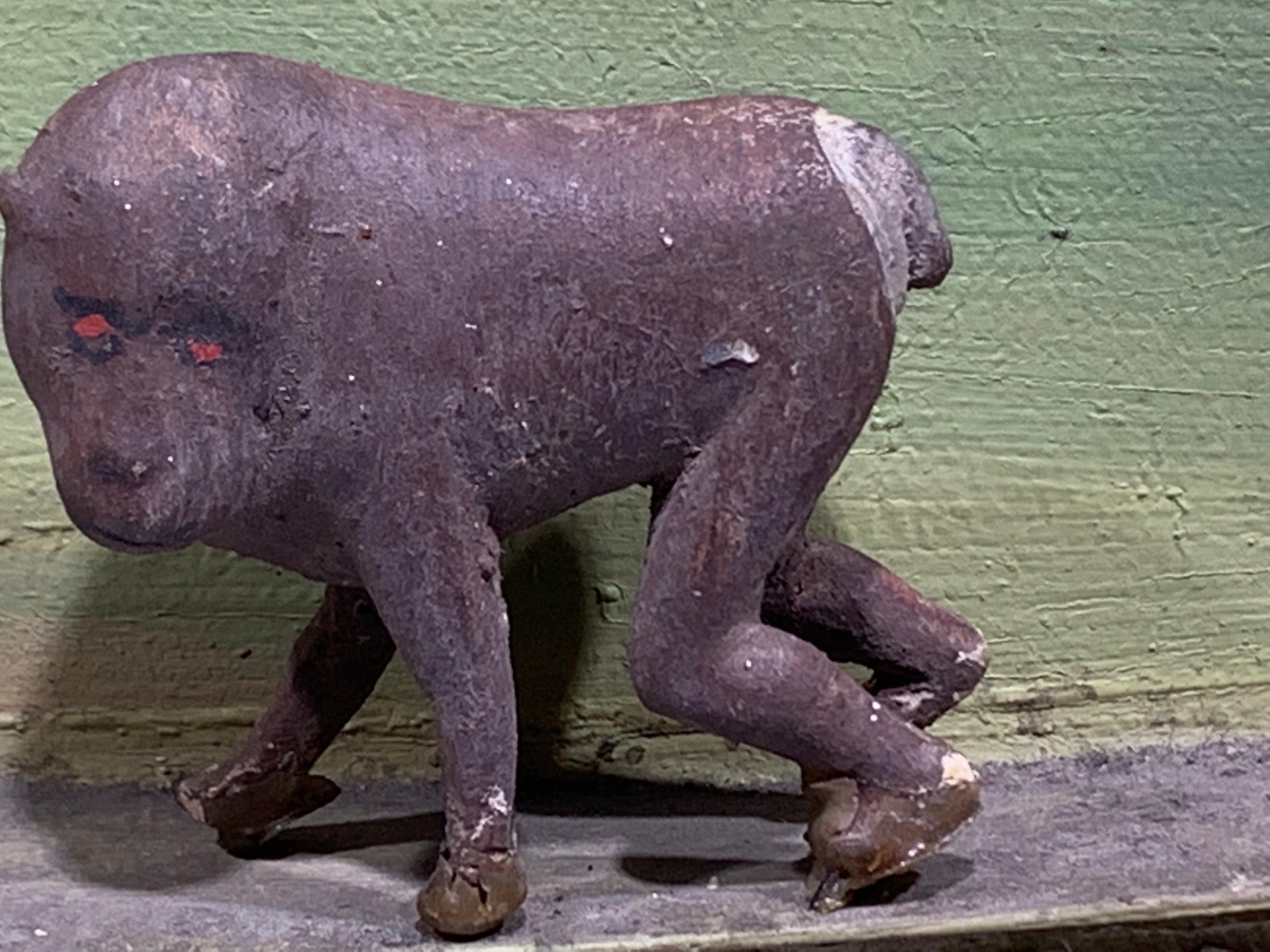 Antique Folk Art Toy Noah's Ark Primitive Sculpture 9
