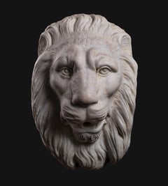 ANTIQUE ITALIAN LION FOUNTAIN HEAD, 19th Century