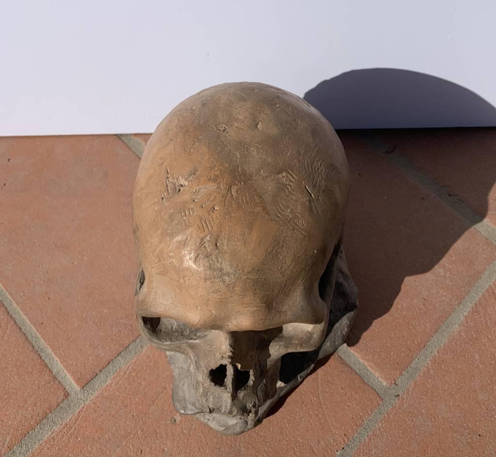 Antiker italienischer Bildhauer – Terrakotta-Skulptur aus dem 18.-19. Jahrhundert – Memento Mori im Angebot 2
