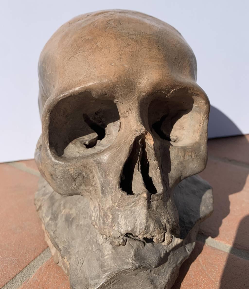 Antiker italienischer Bildhauer – Terrakotta-Skulptur aus dem 18.-19. Jahrhundert – Memento Mori im Angebot 3