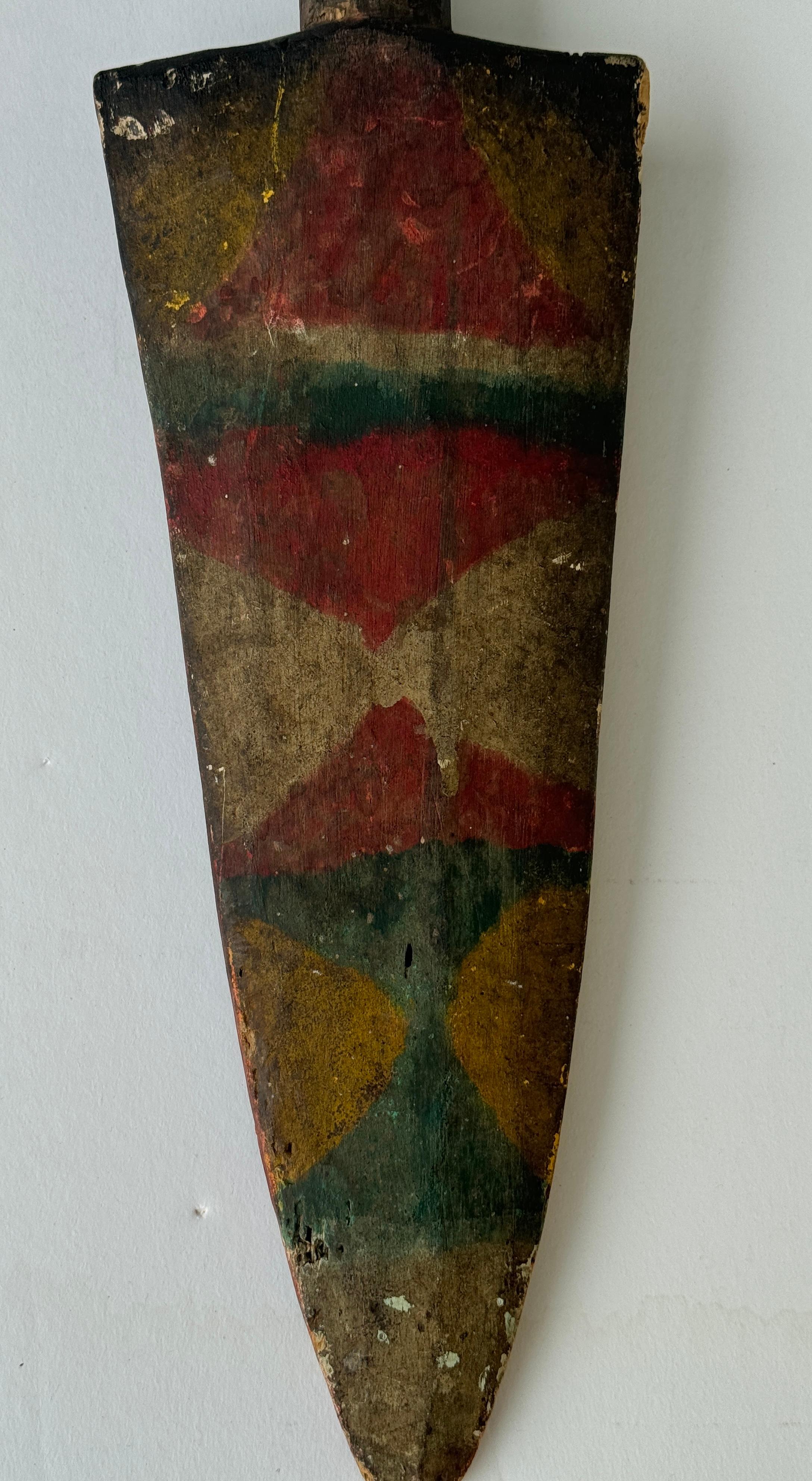 Antigua talla africana policromada en madera de Igbo Nigeria en venta 2