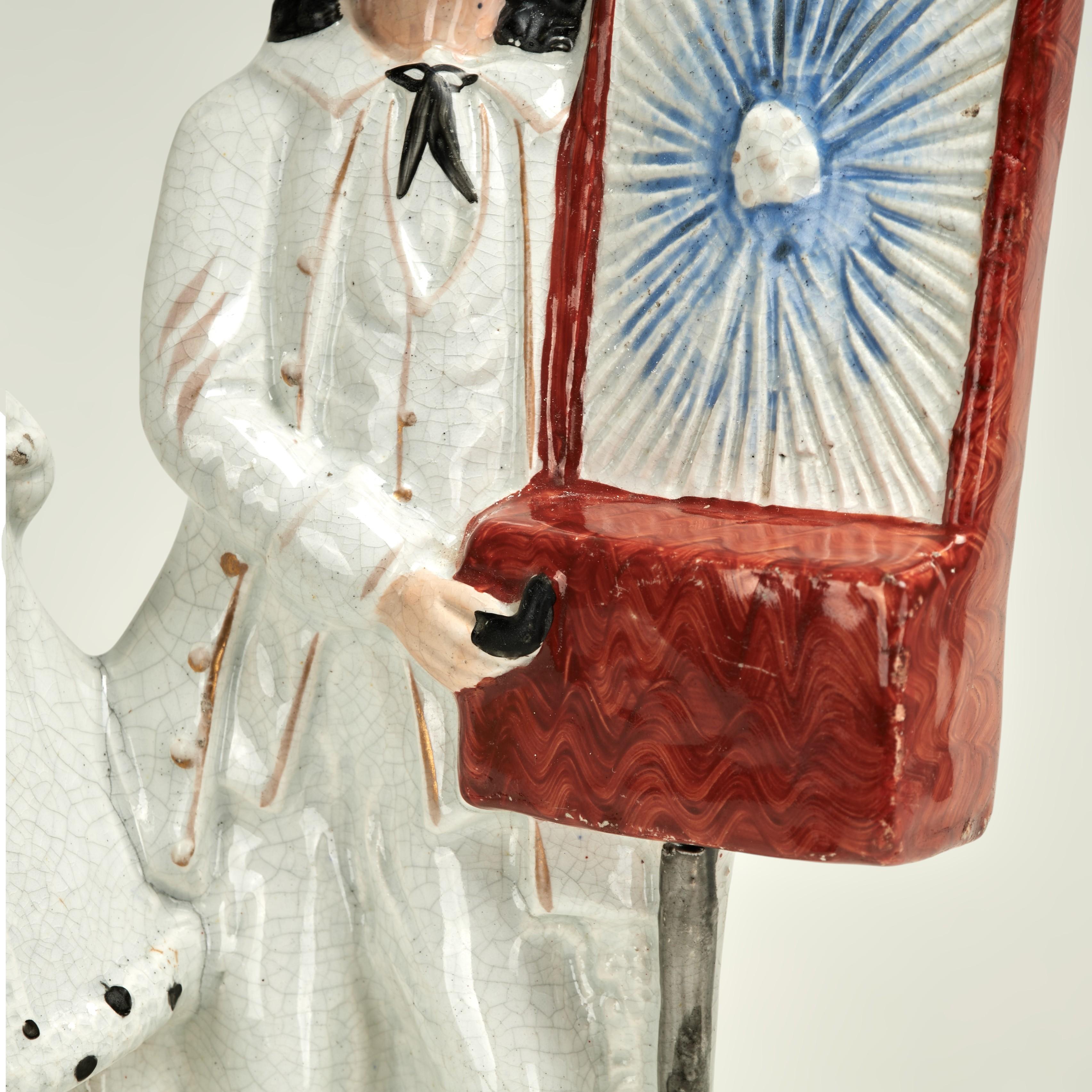 Figuras Musicales Dobles Antiguas de Staffordshire en venta 2