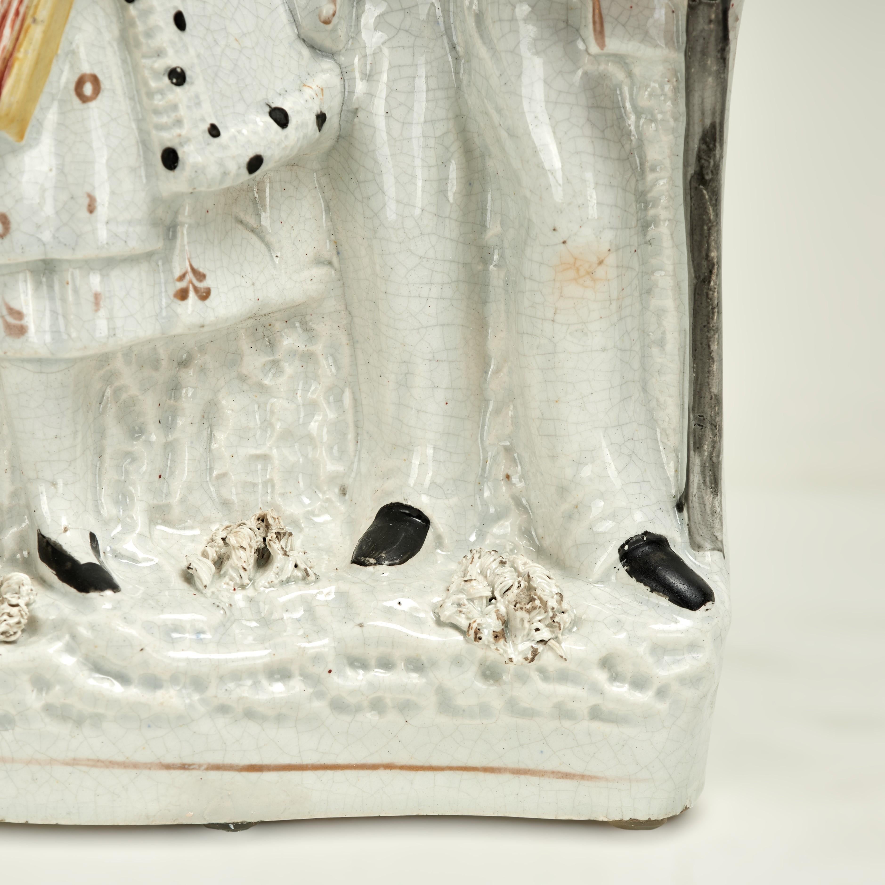 Figuras Musicales Dobles Antiguas de Staffordshire en venta 3