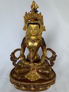 Aparmita Statue 9 Inch with 24K Gold Handcrafted by Lost Wax Process
