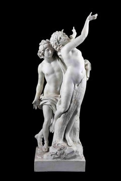 Apollo and Dafne - Vintage sculpture by Anonymous- 1712/1719