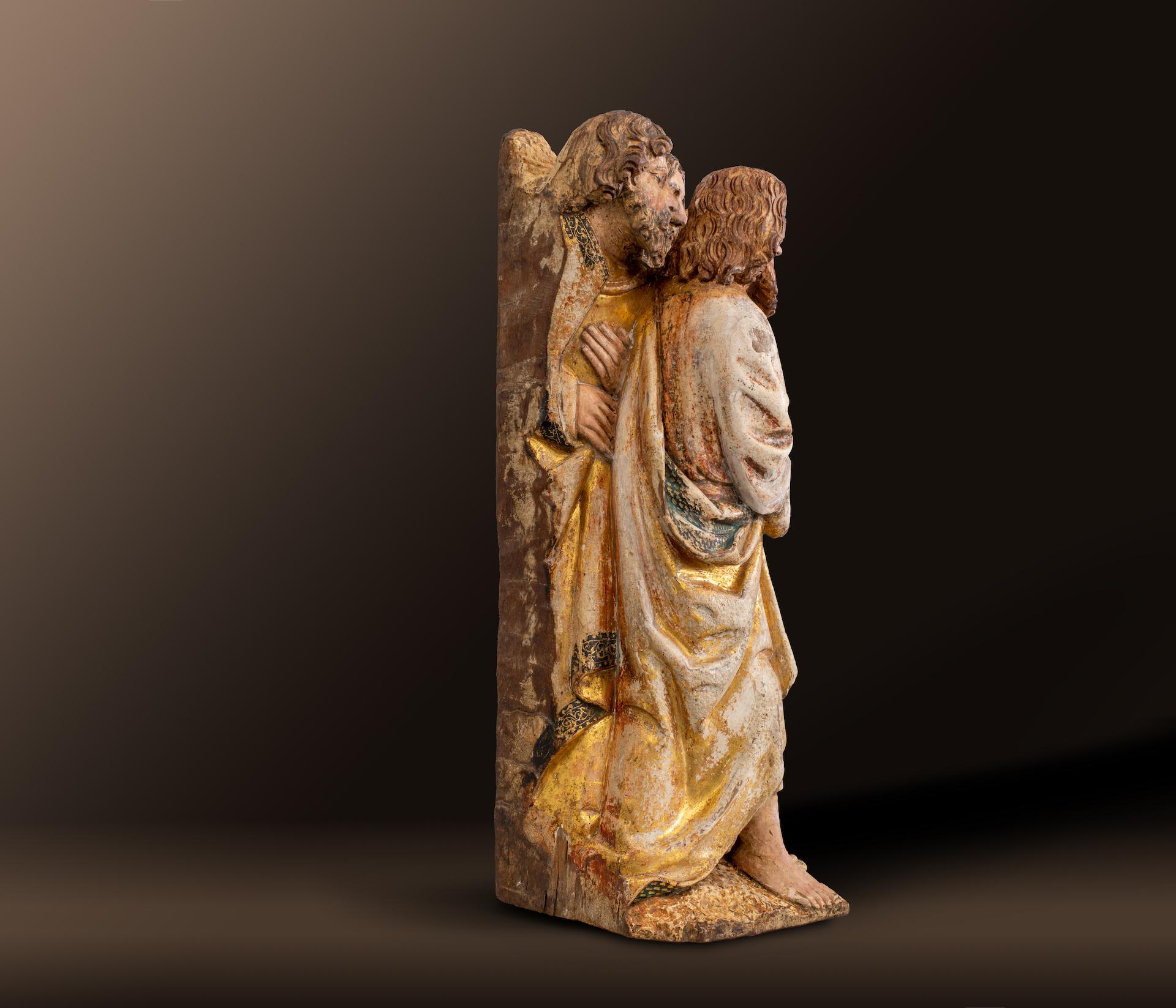 APOSTLE GROUP
ORIGINAL VERSION
Flemish/Brabant
Around 1500
Oak wood carved
Height 37.5 cm, width 12 cm,
Depth 12.5 cm