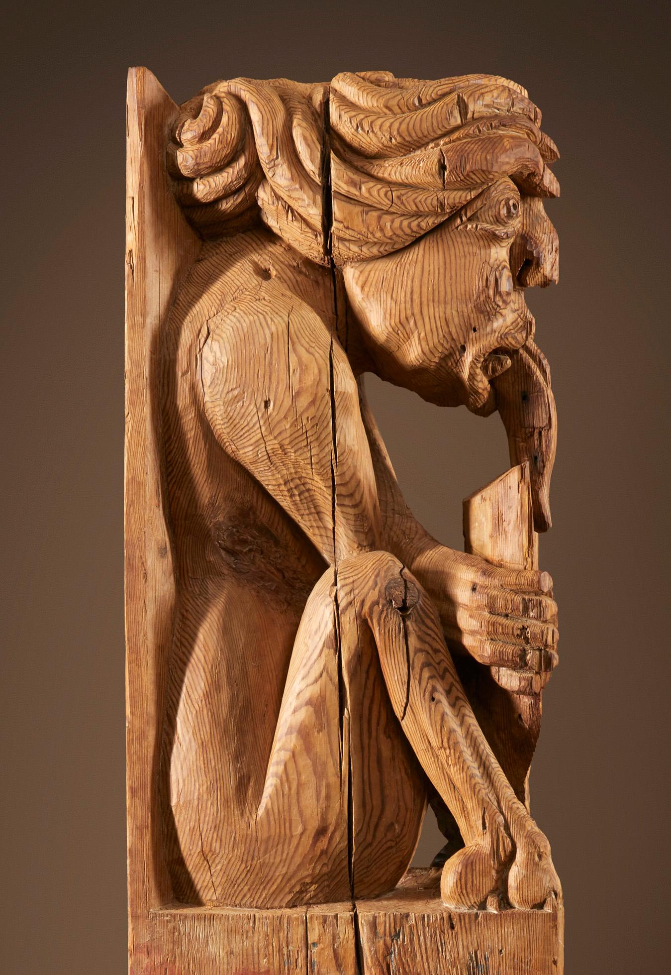Apotropäische Teufelsfigur - Sculpture di Unknown