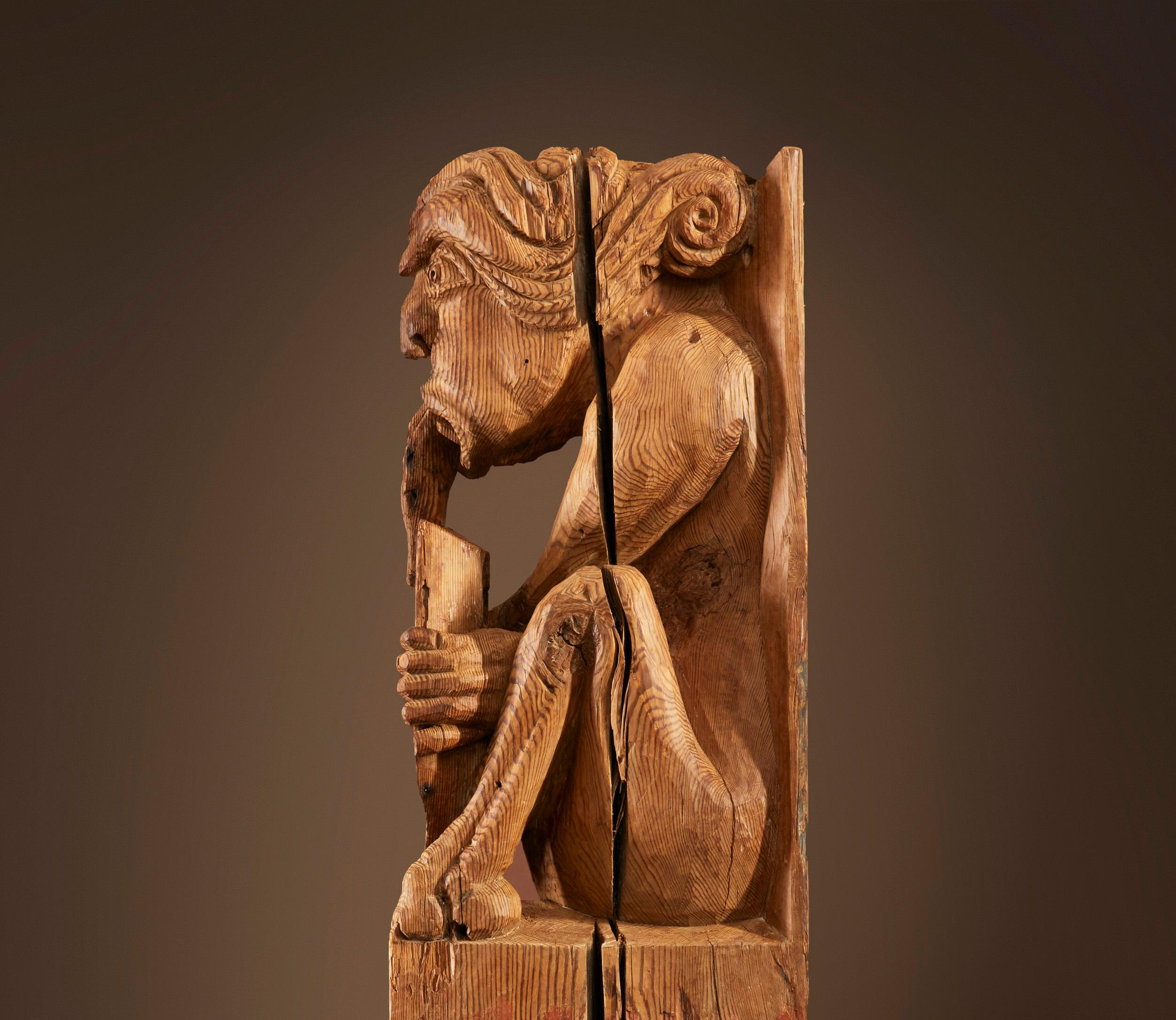 Figurative Sculpture di Unknown - Apotropäische Teufelsfigur