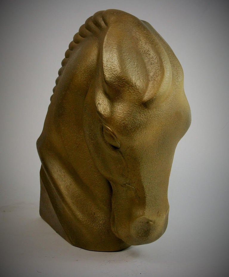 Art Deco Style Ceramic Horse Sculpture For Sale 3