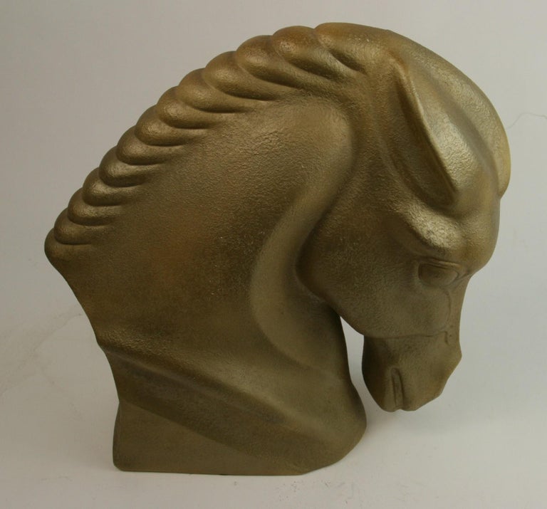 Art Deco Style Ceramic Horse Sculpture For Sale 5