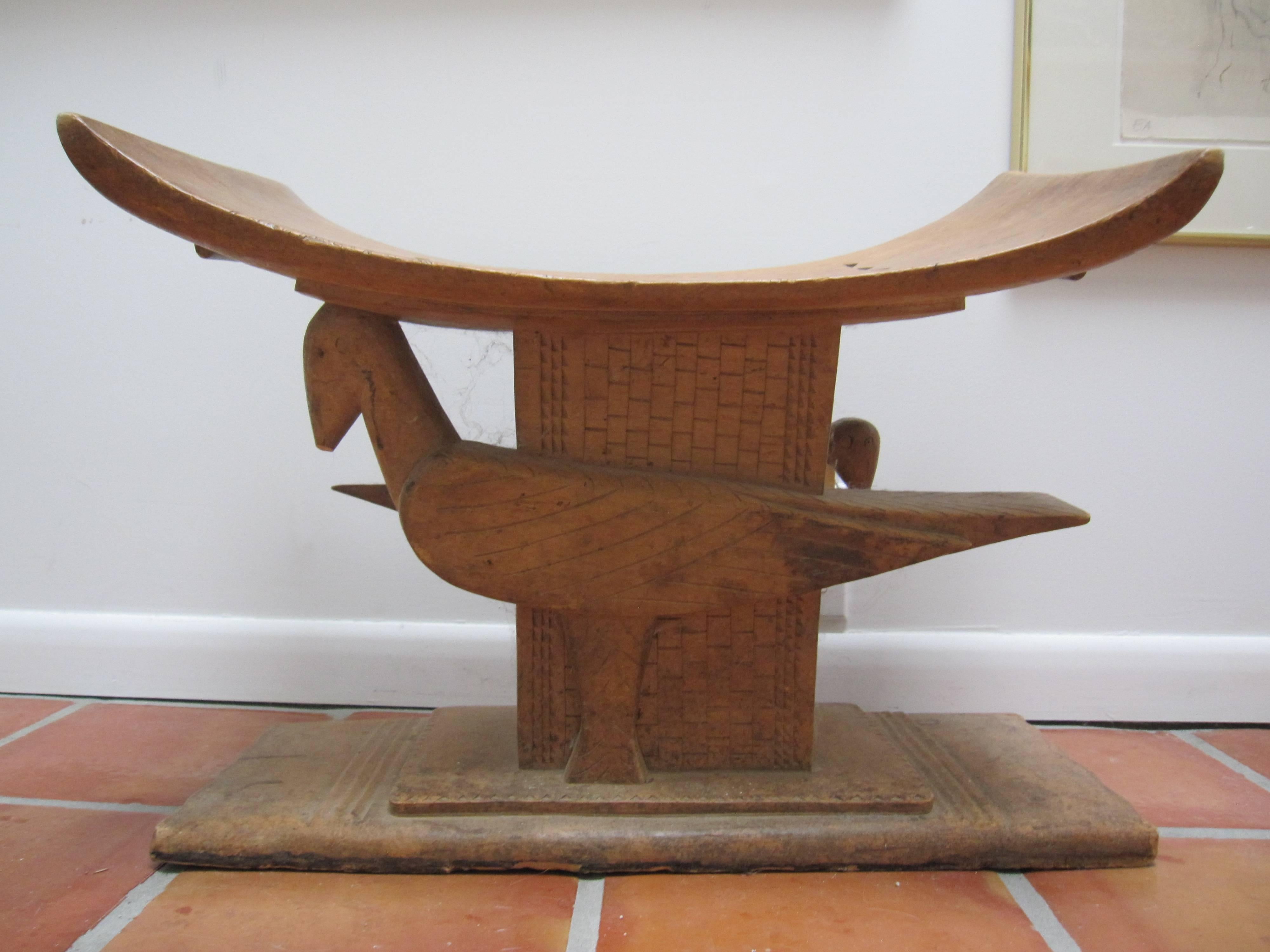 "Ashanti Stool, " Carved Wood created in Ghana circa 1940 - Sculpture by Unknown