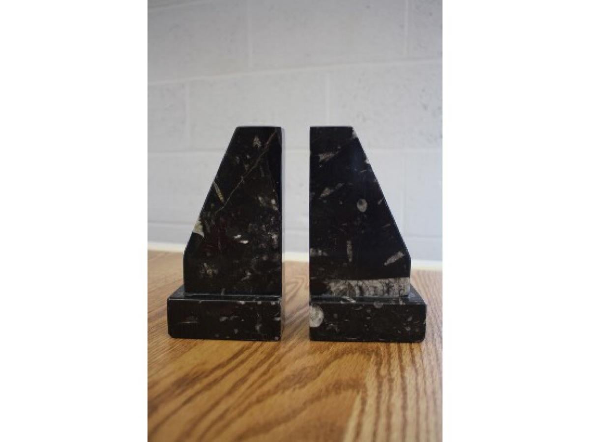 Unknown Abstract Sculpture - Authentic  Fossil Bookends