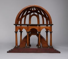 Authentic Models Demi Dome Architectural Model Wooden Staircase, 20th Century