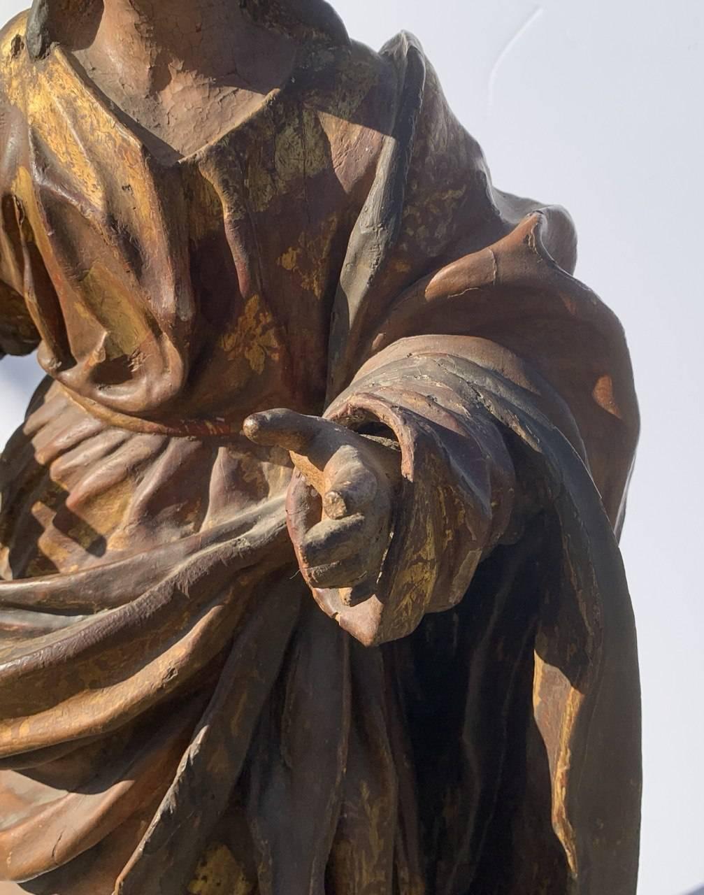 Scultura in legno intagliato e dipinto - Figura di un santo - Italia, XVII-XVIII secolo.

36 x 25 x H. 74 cm.

Interamente in legno intagliato, laccato e dipinto. Alcune parti mancanti e perdite di colore.


- Questo articolo viene venduto con un