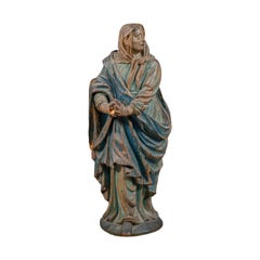 Italienischer Barockmeister des 17./18. Jahrhunderts – Figurenskulptur der Jungfrau