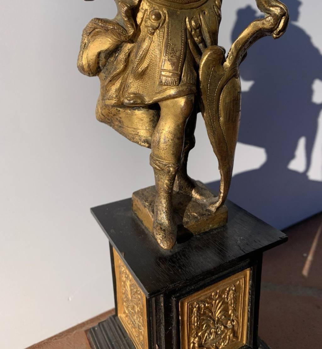 Escultor barroco romano - Bronce del siglo XVII  escultura - Guerrero de Marte en venta 1