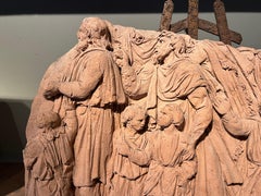 Bas-relief - Sketch of an antique scene, the procession.
