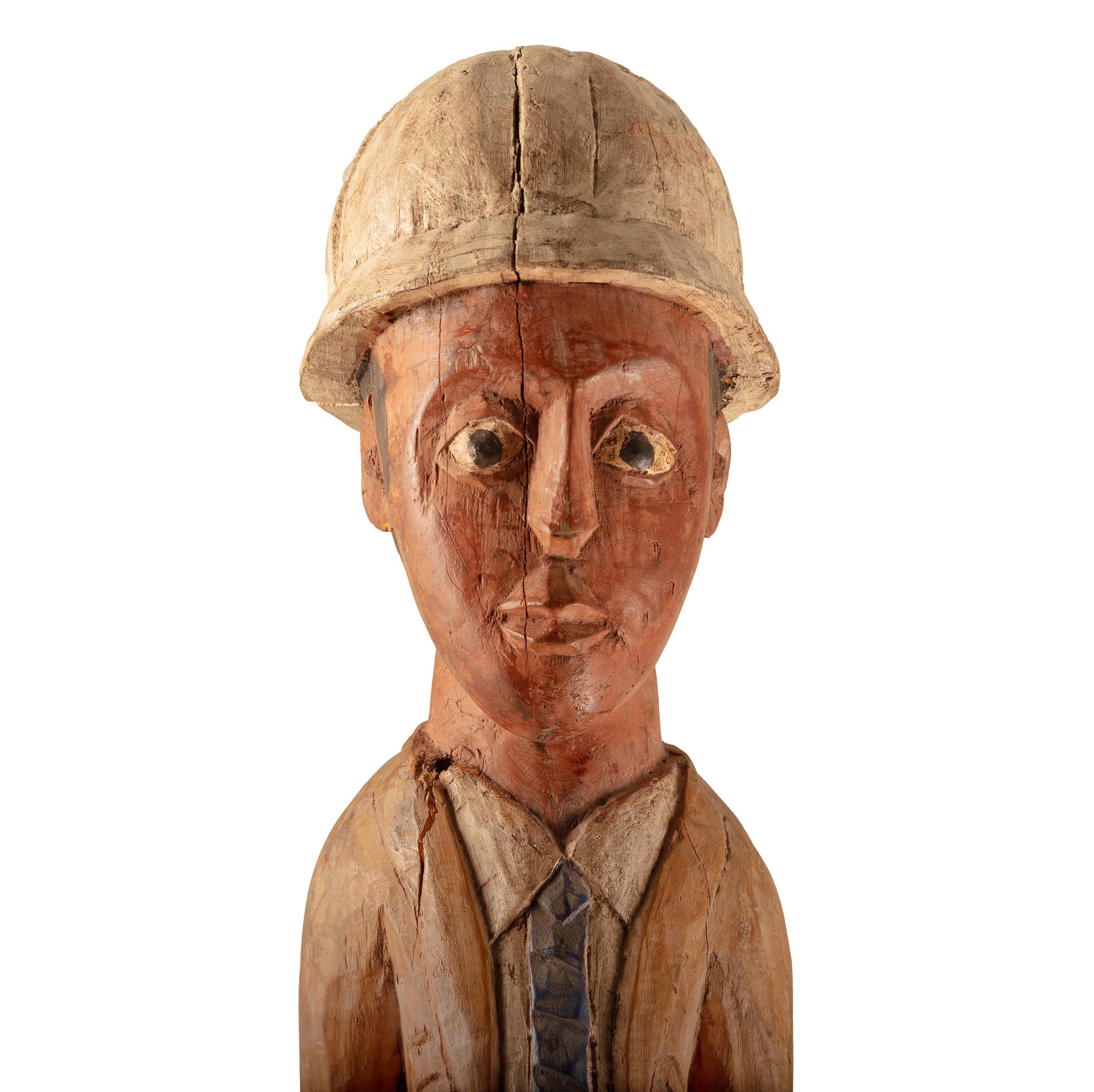 Baule Figura Colonial Costa de Marfil - Sculpture de Unknown